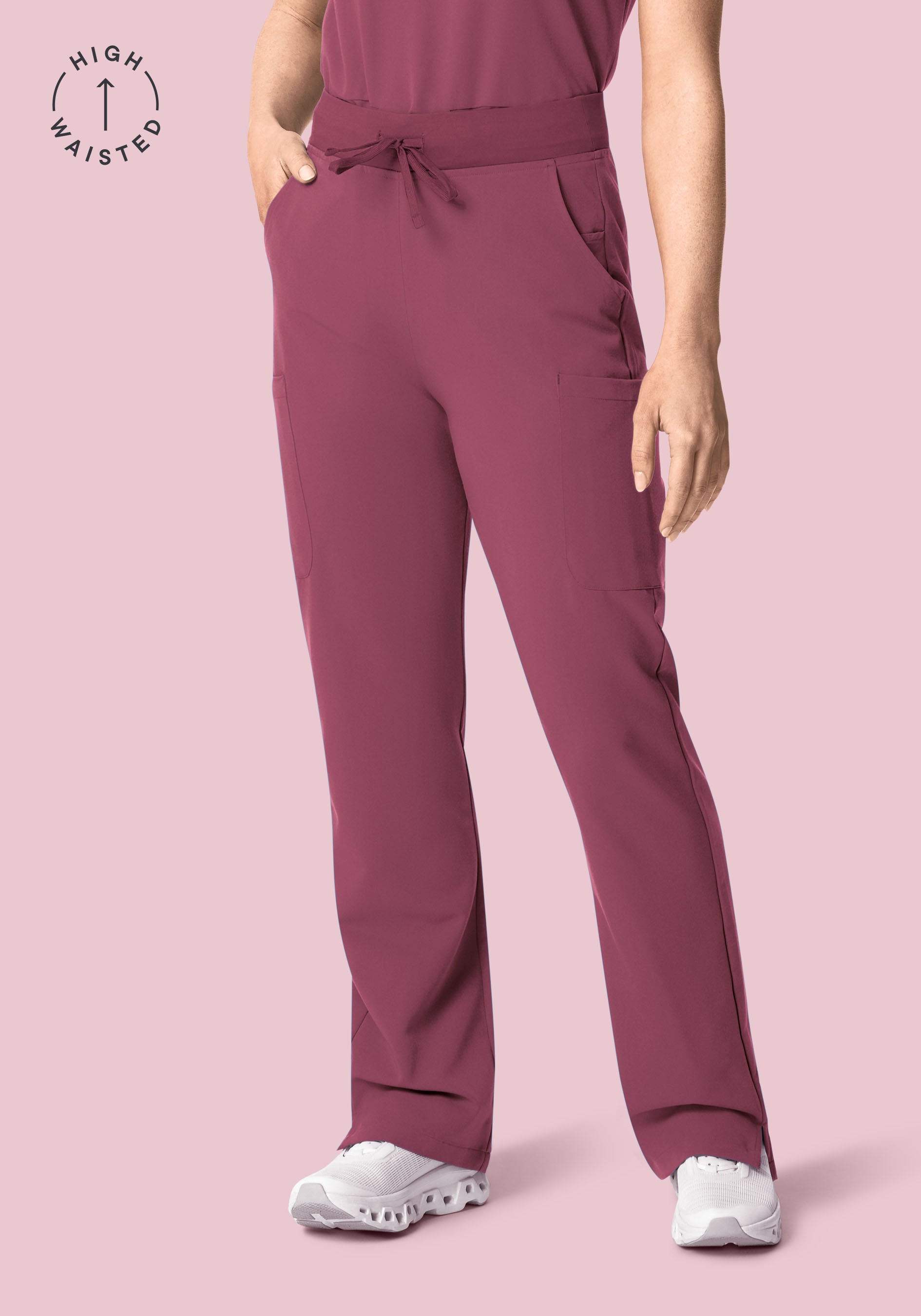 11 Pocket High Waisted Cargos Deep Mauve