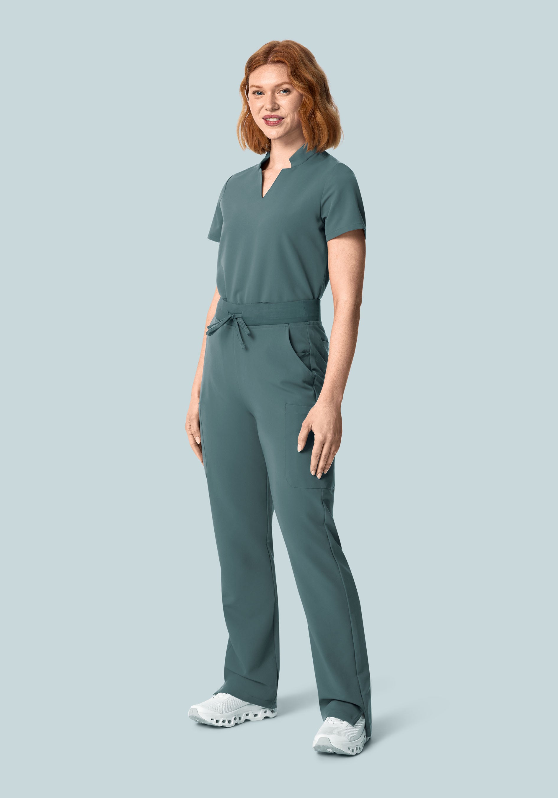 11 Pocket High Waisted Cargos Stormy Sky