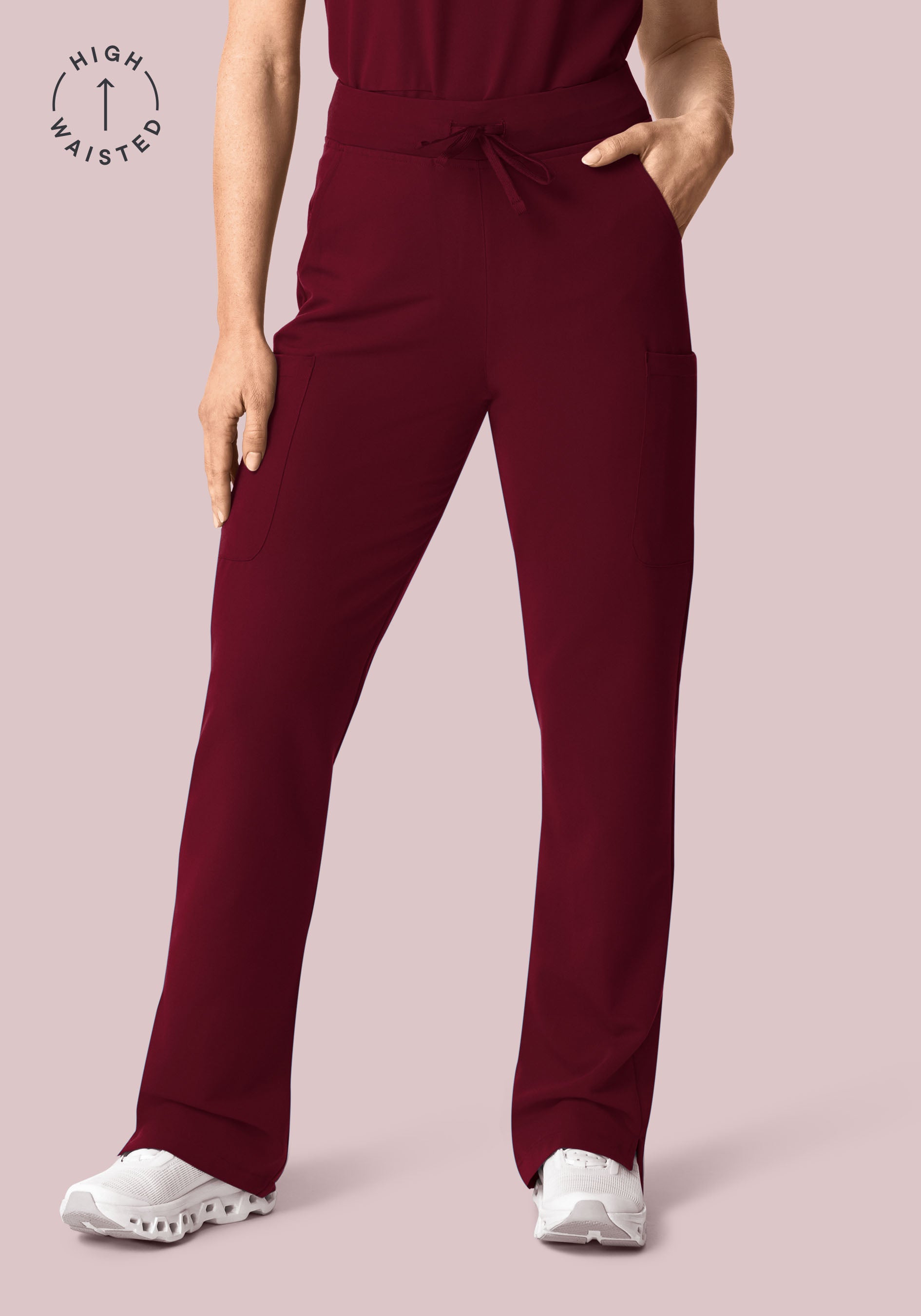 11 Pocket High Waisted Cargos Wine