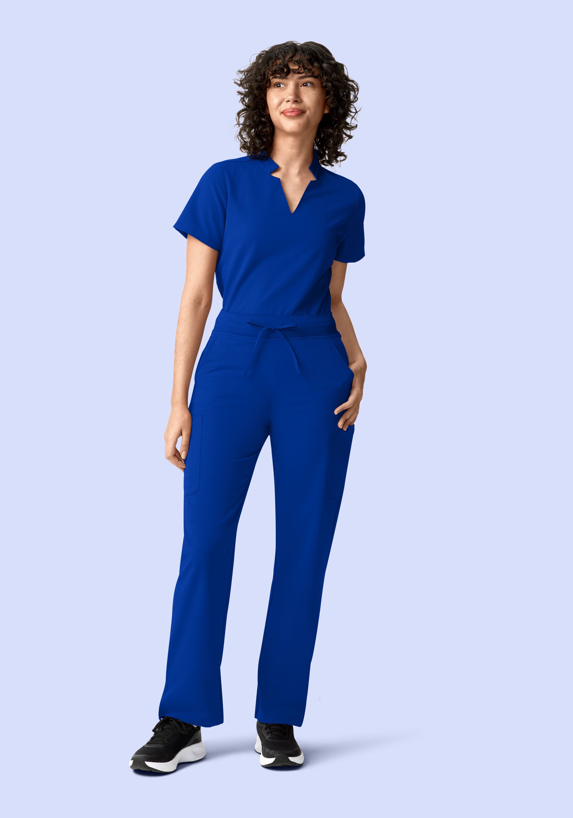 11 Pocket High Waisted Cargos Galaxy Blue