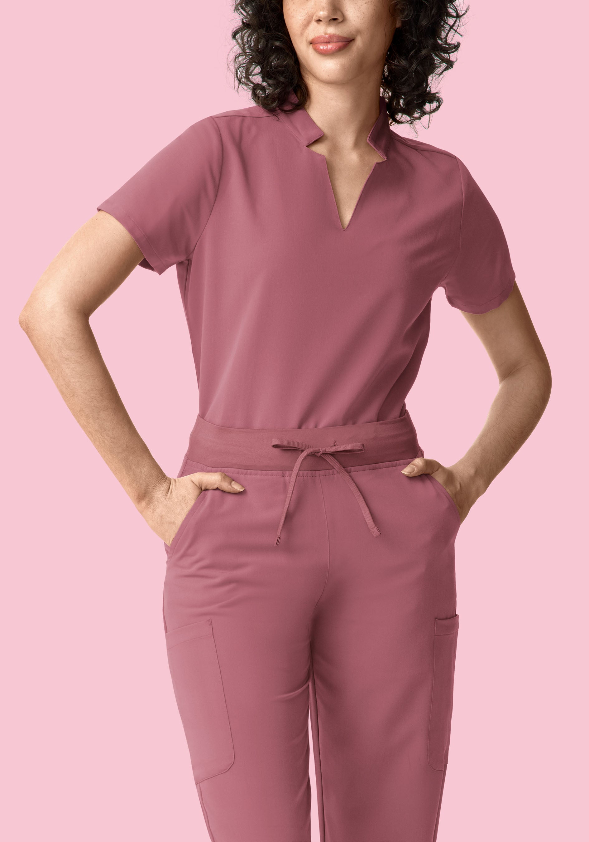 11 Pocket High Waisted Cargos Mauve