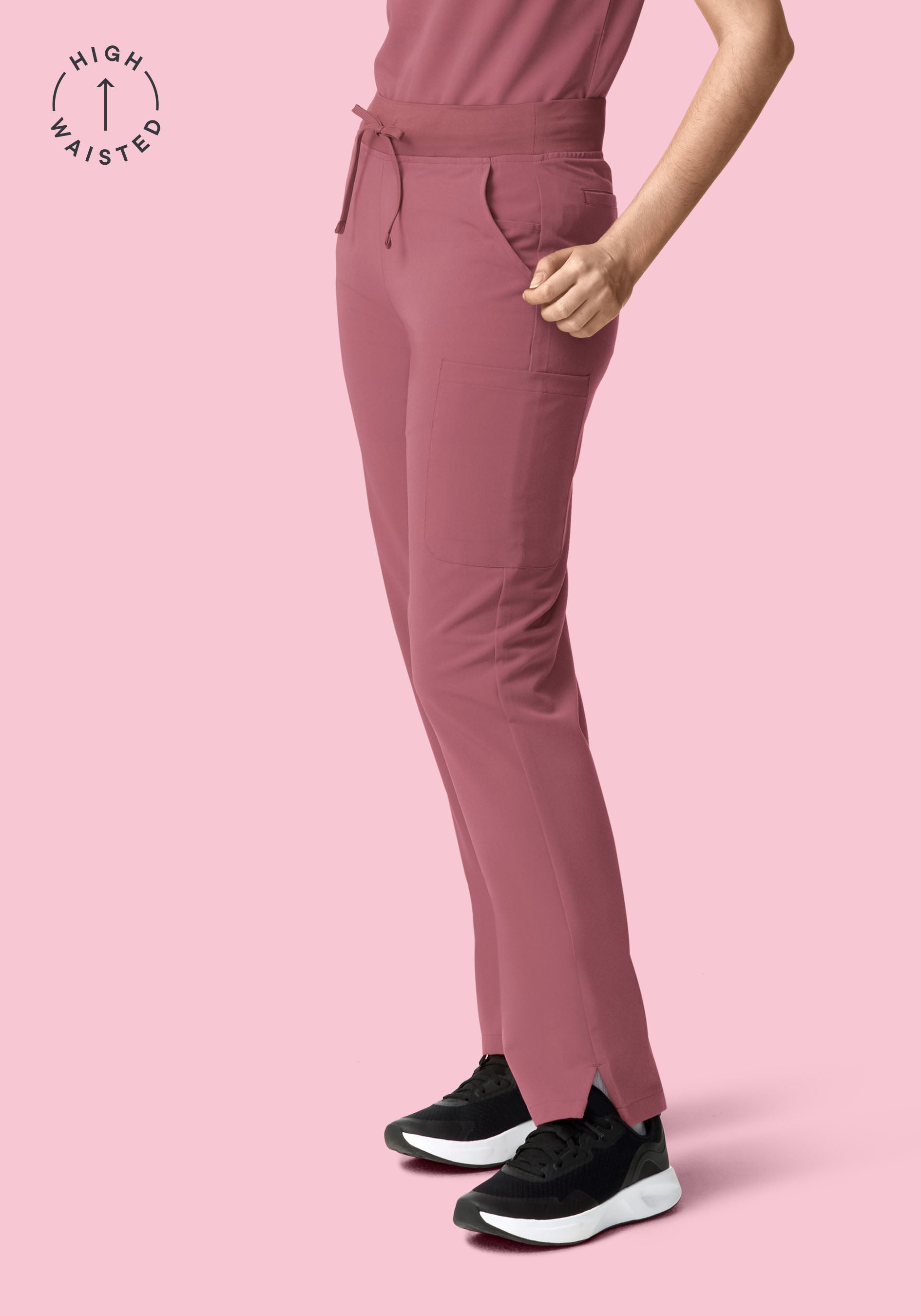 11 Pocket High Waisted Cargos Mauve