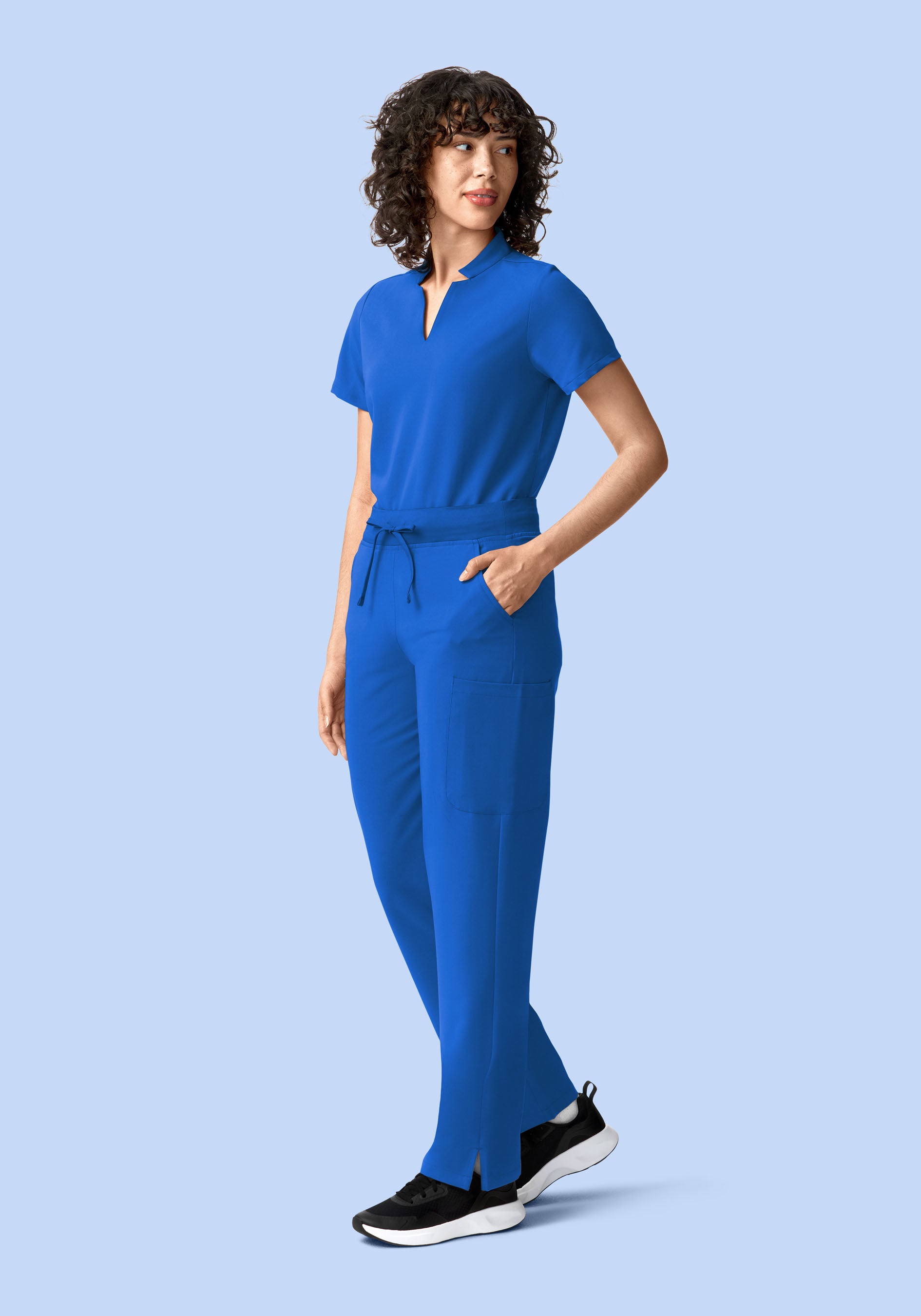 11 Pocket High Waisted Cargos Royal Blue