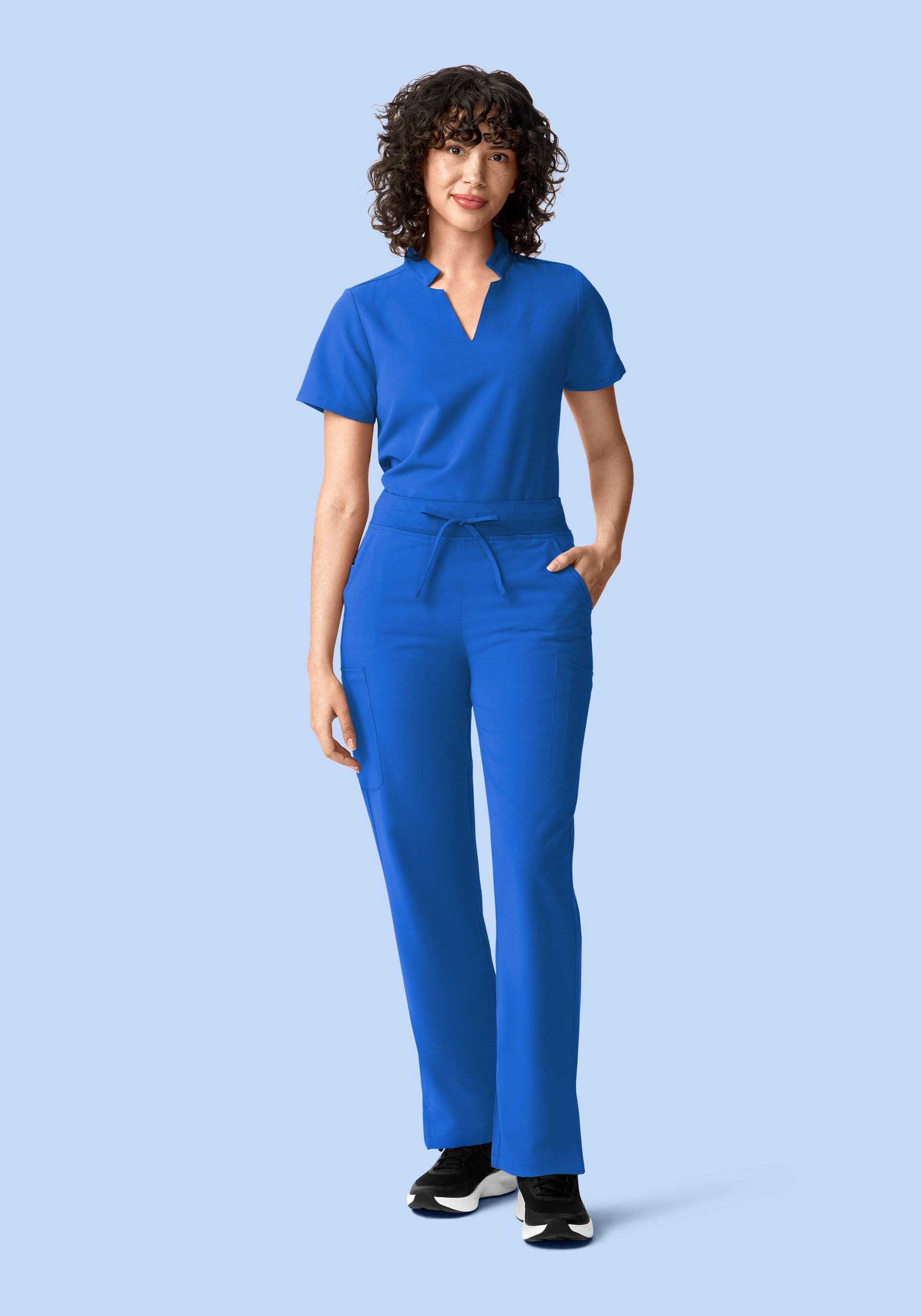 11 Pocket High Waisted Cargos Royal Blue