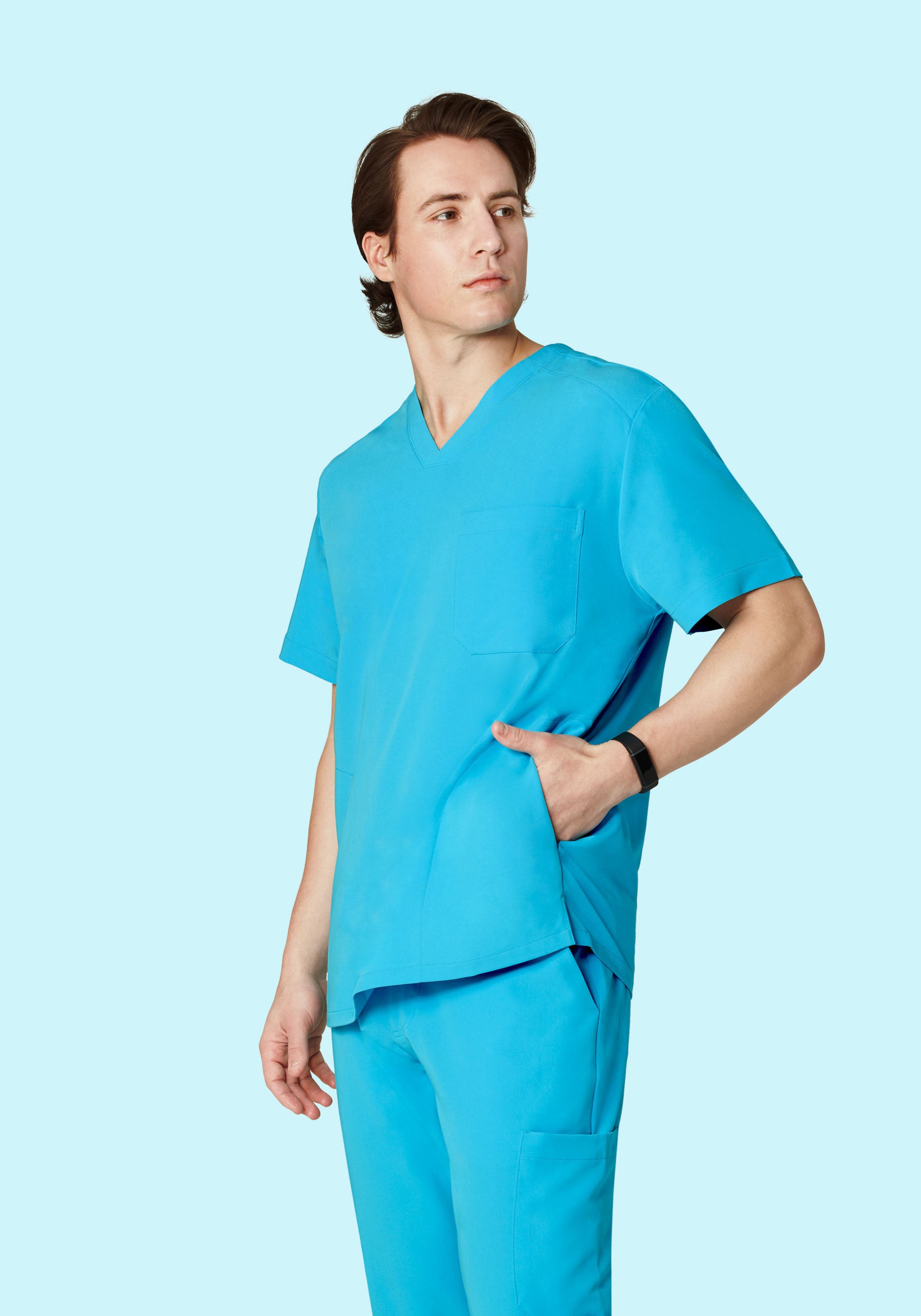 Three Pocket Top Pacific Blue