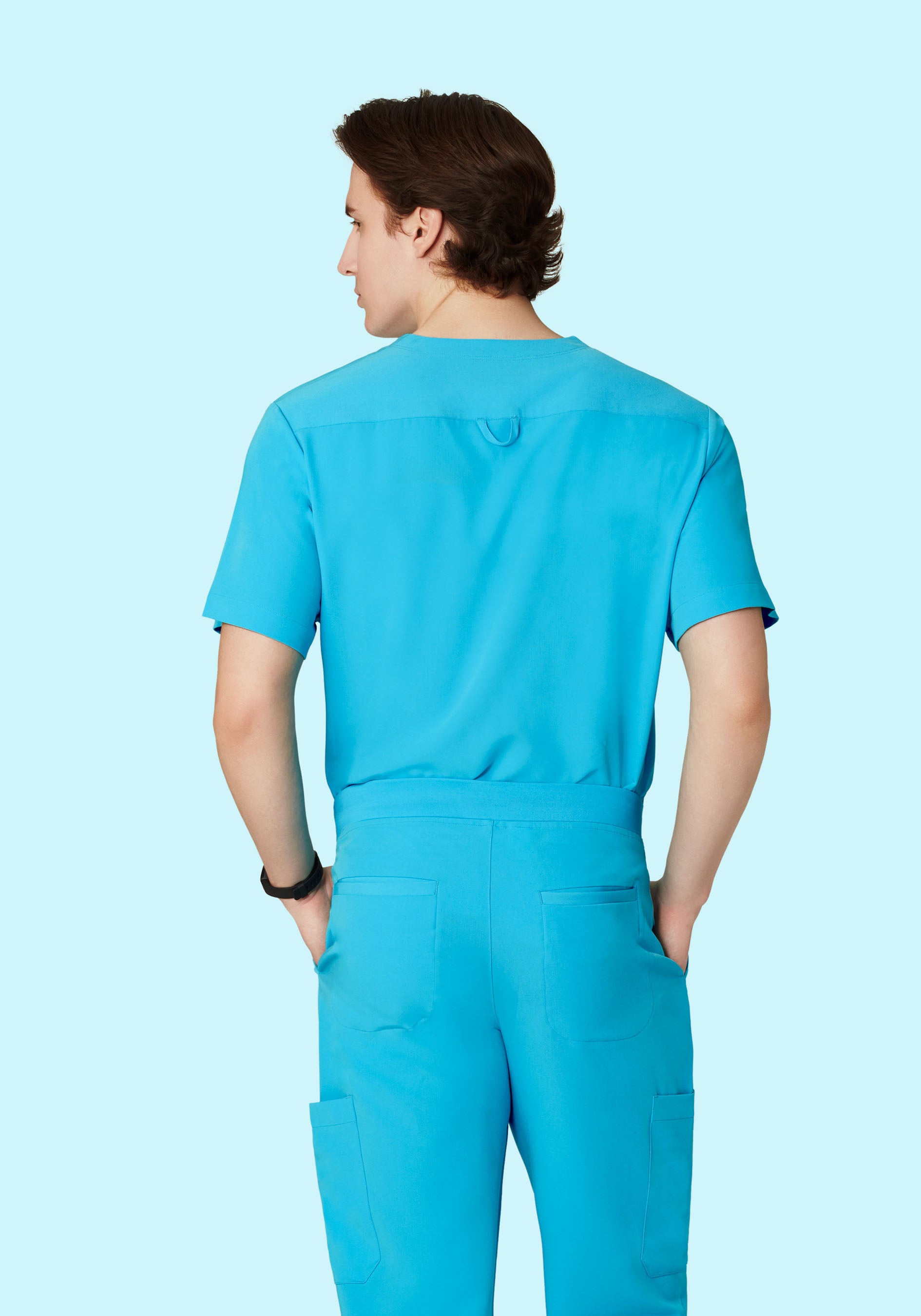 Three Pocket Top Pacific Blue