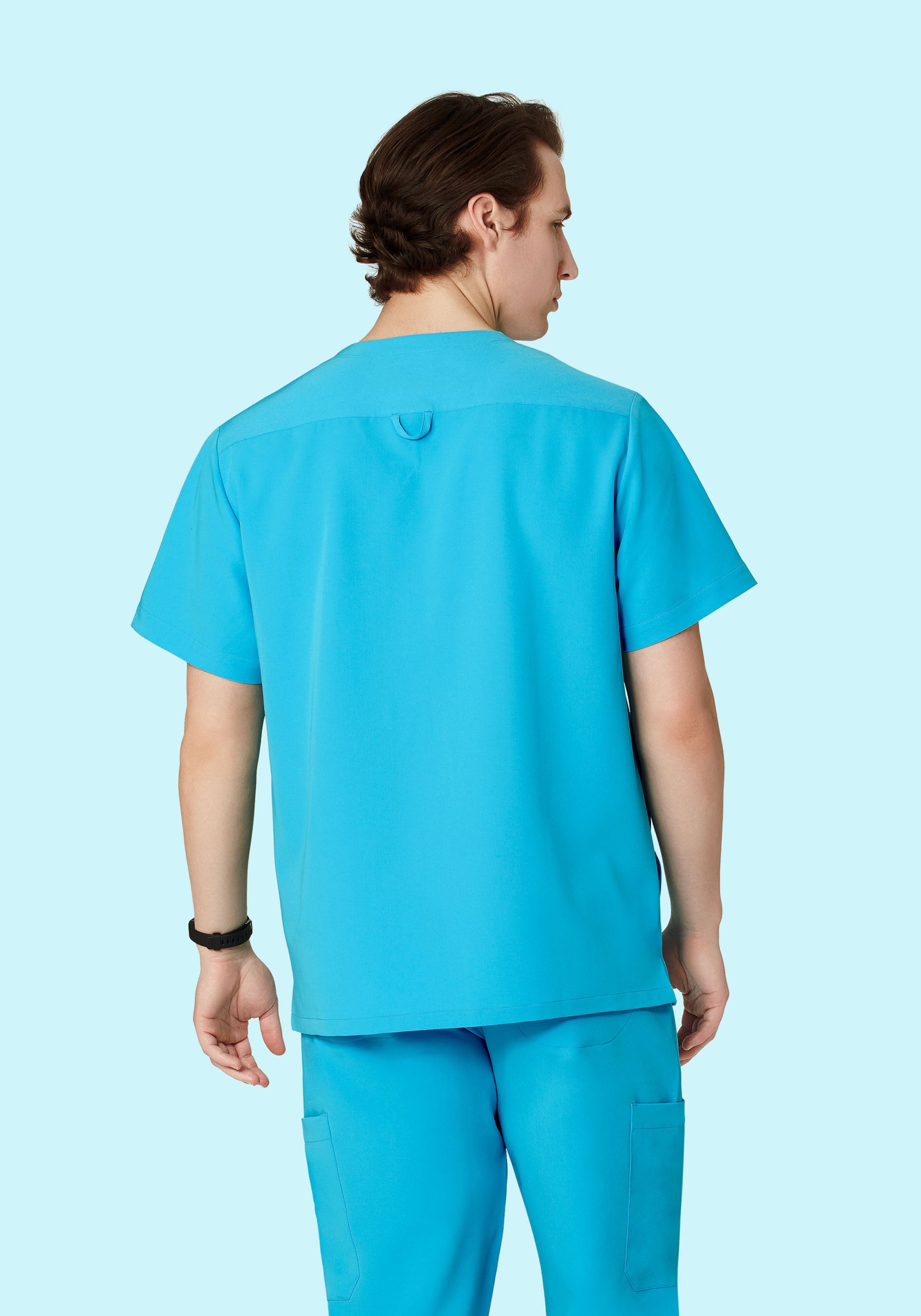 Three Pocket Top Pacific Blue