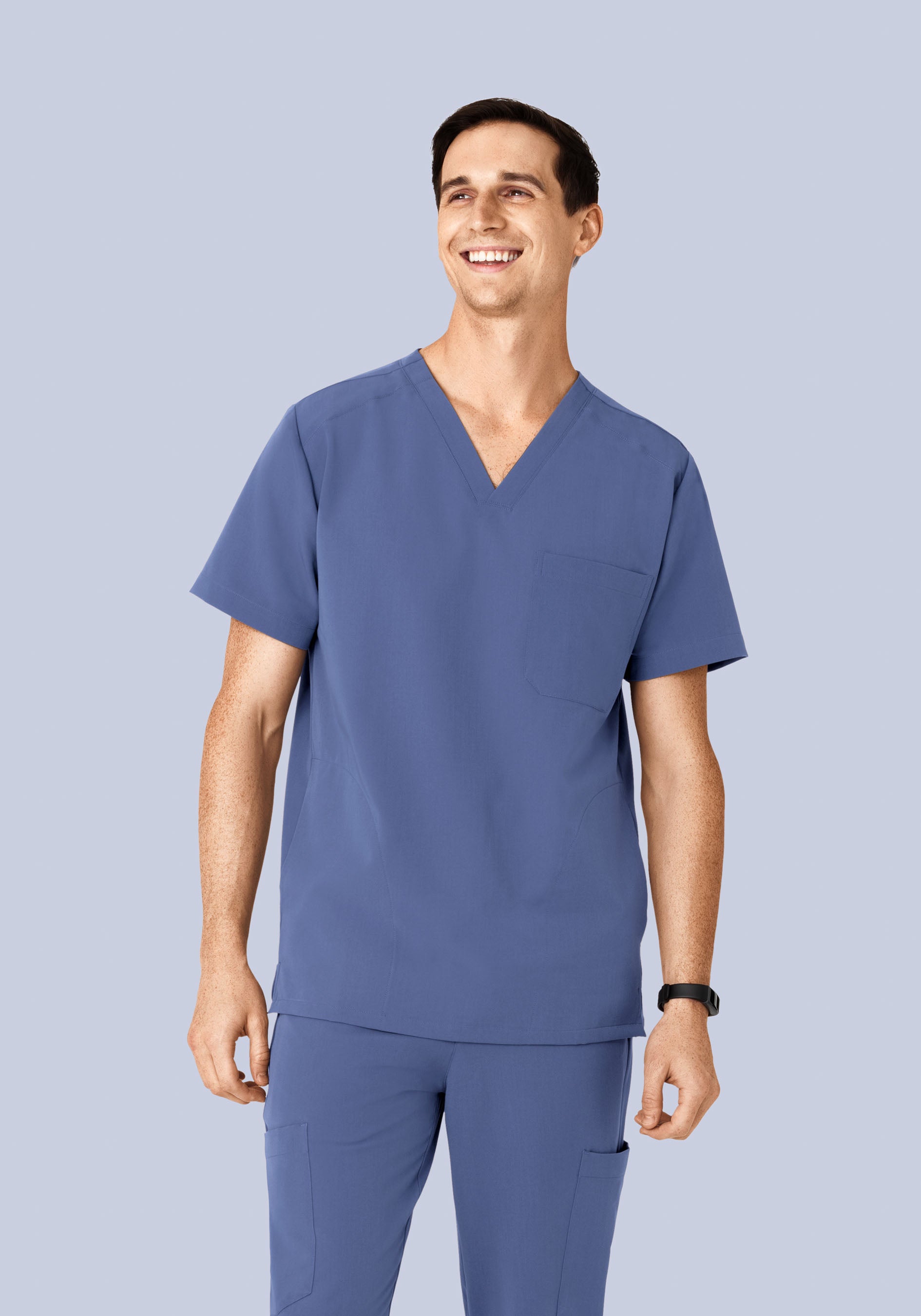 Three Pocket Top Deep Periwinkle