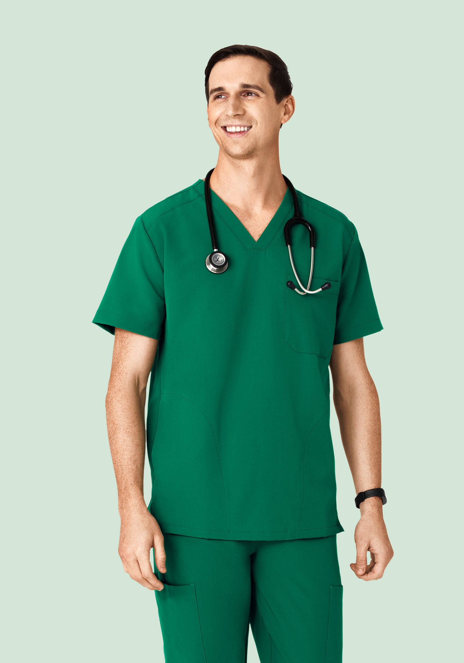 Three Pocket Top Envy Green