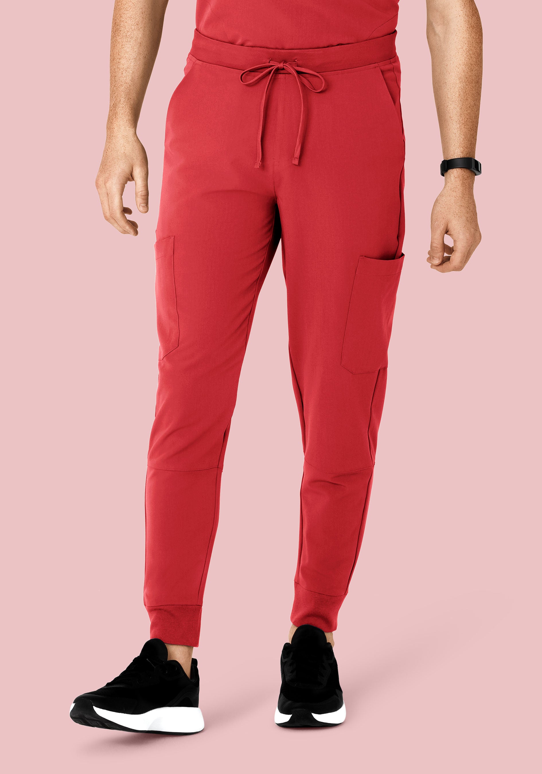 7 Pocket Joggers Cranberry