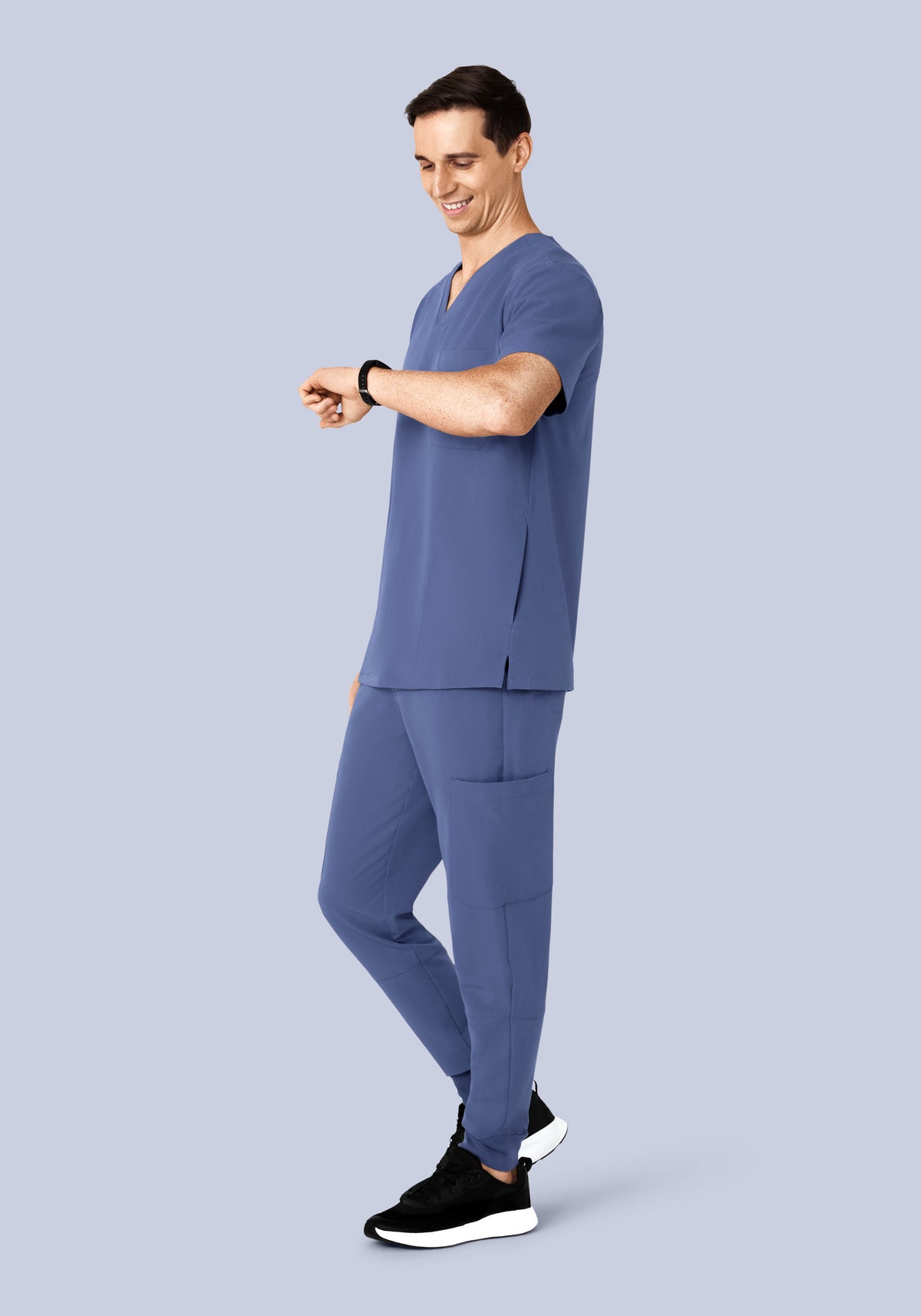 Three Pocket Top Deep Periwinkle