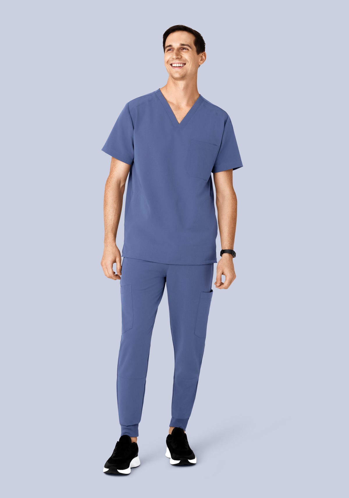 Three Pocket Top Deep Periwinkle