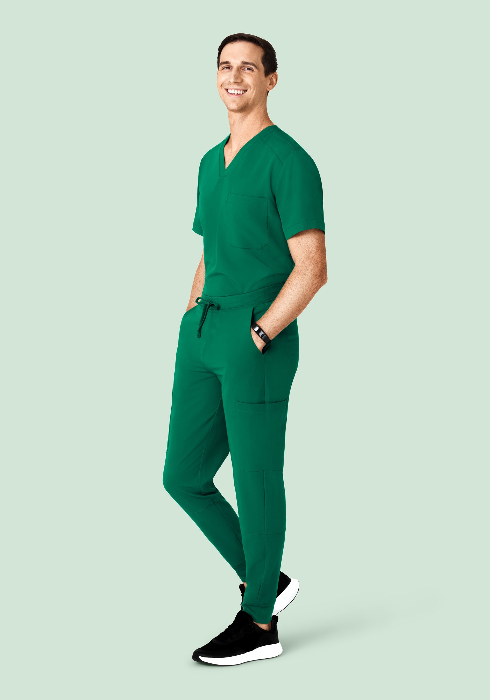 7 Pocket Joggers Envy Green