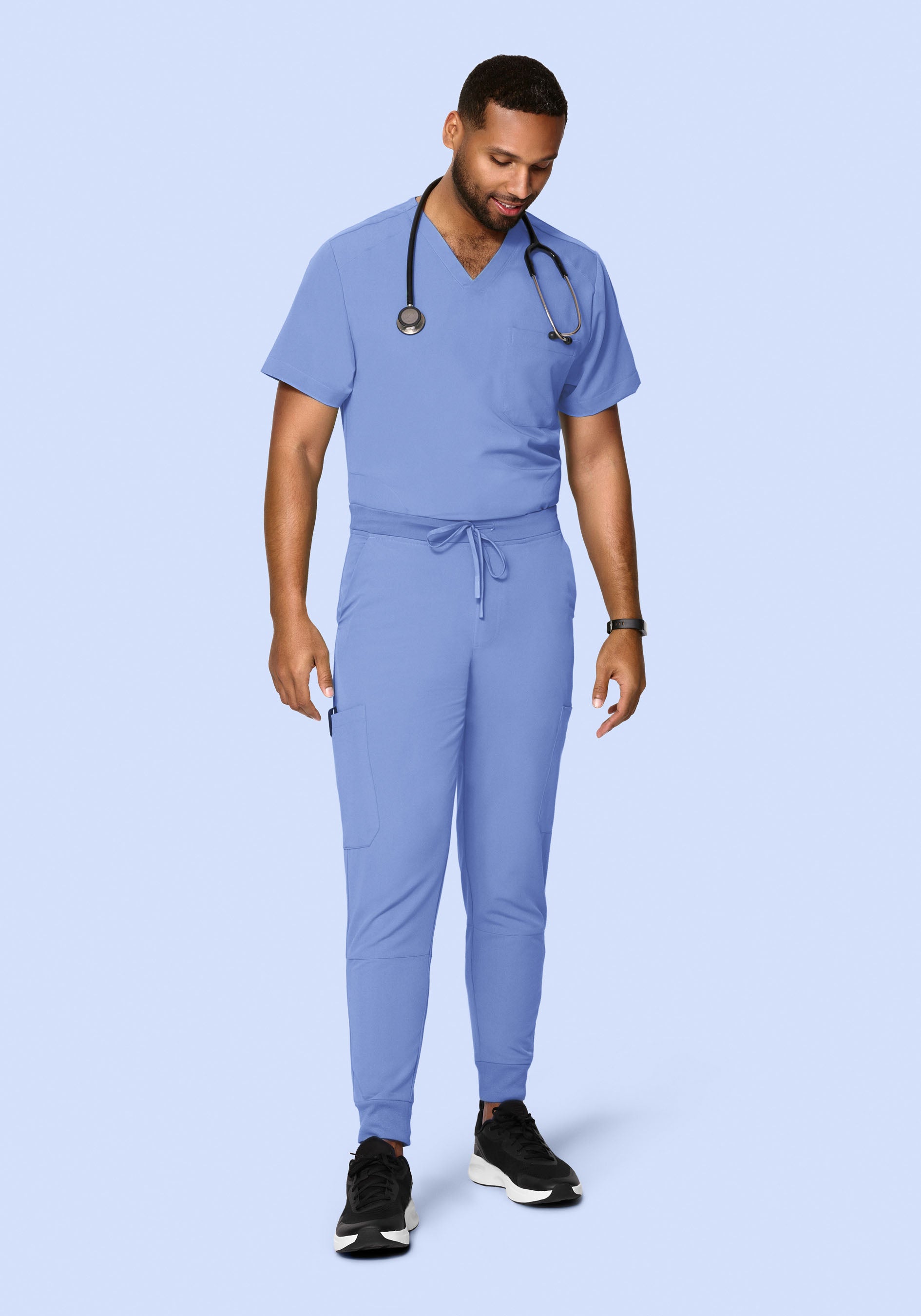 Three Pocket Top Coastline Blue