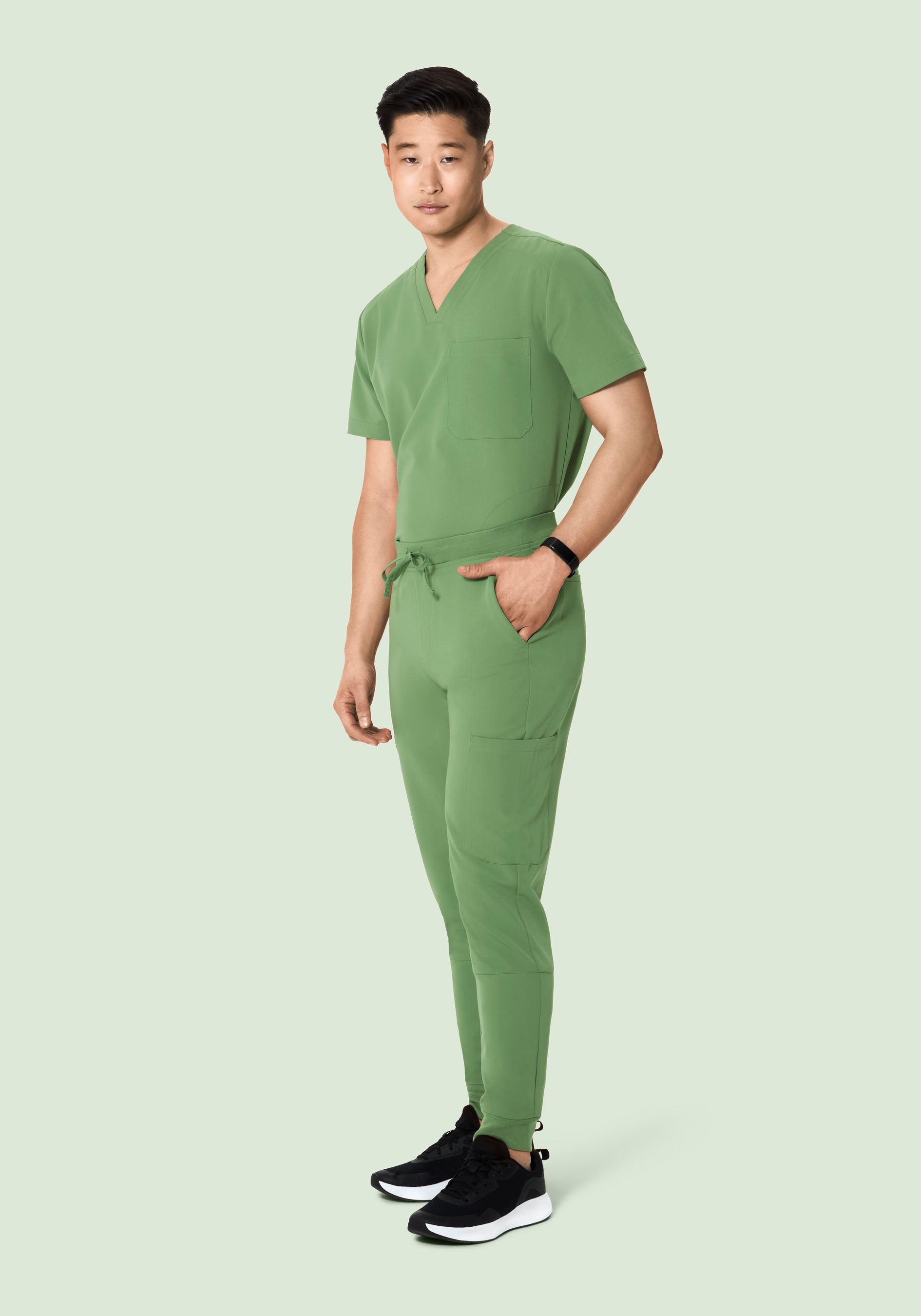 7 Pocket Joggers Hazel Green