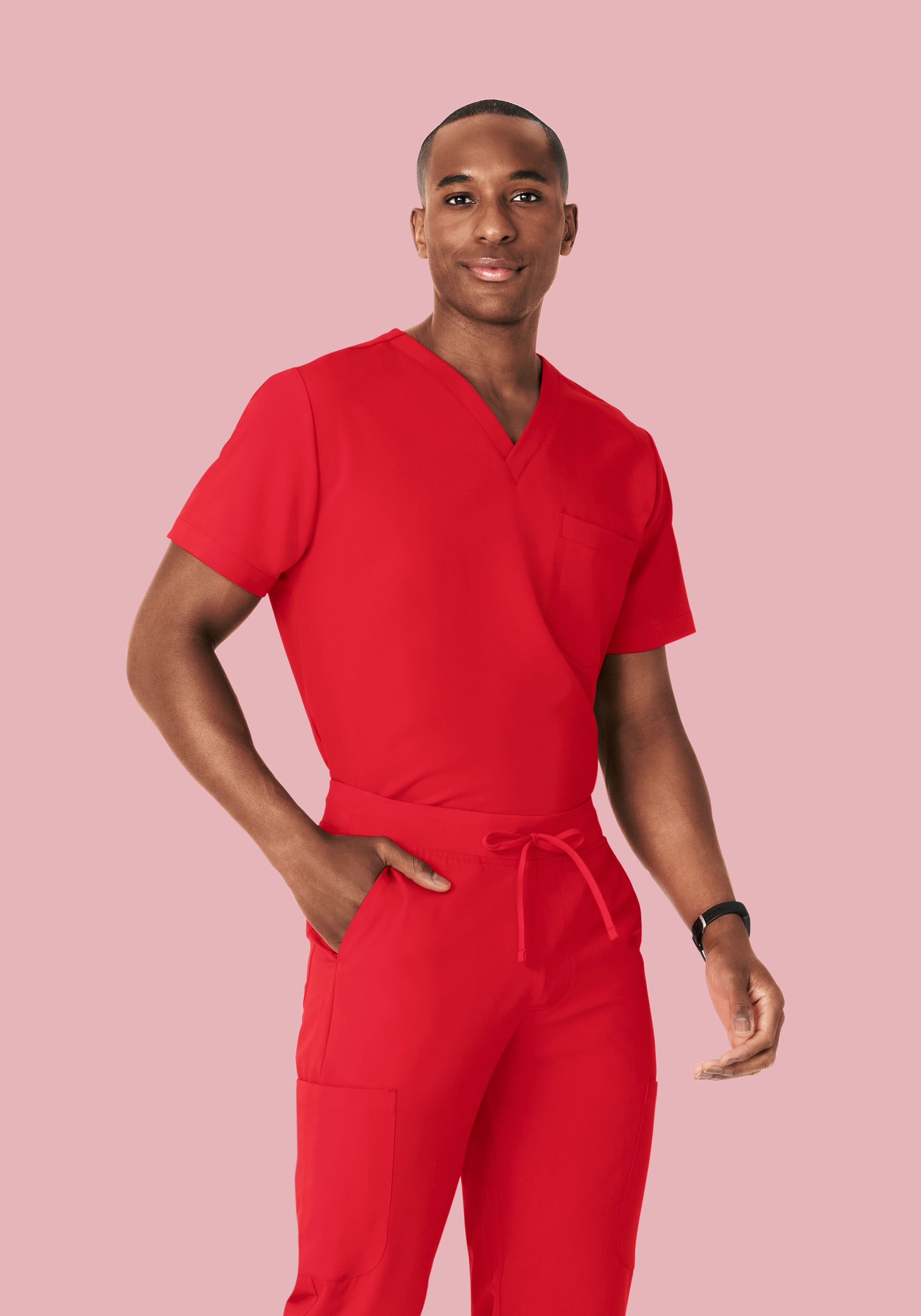 Two Pocket Top Poppy Red