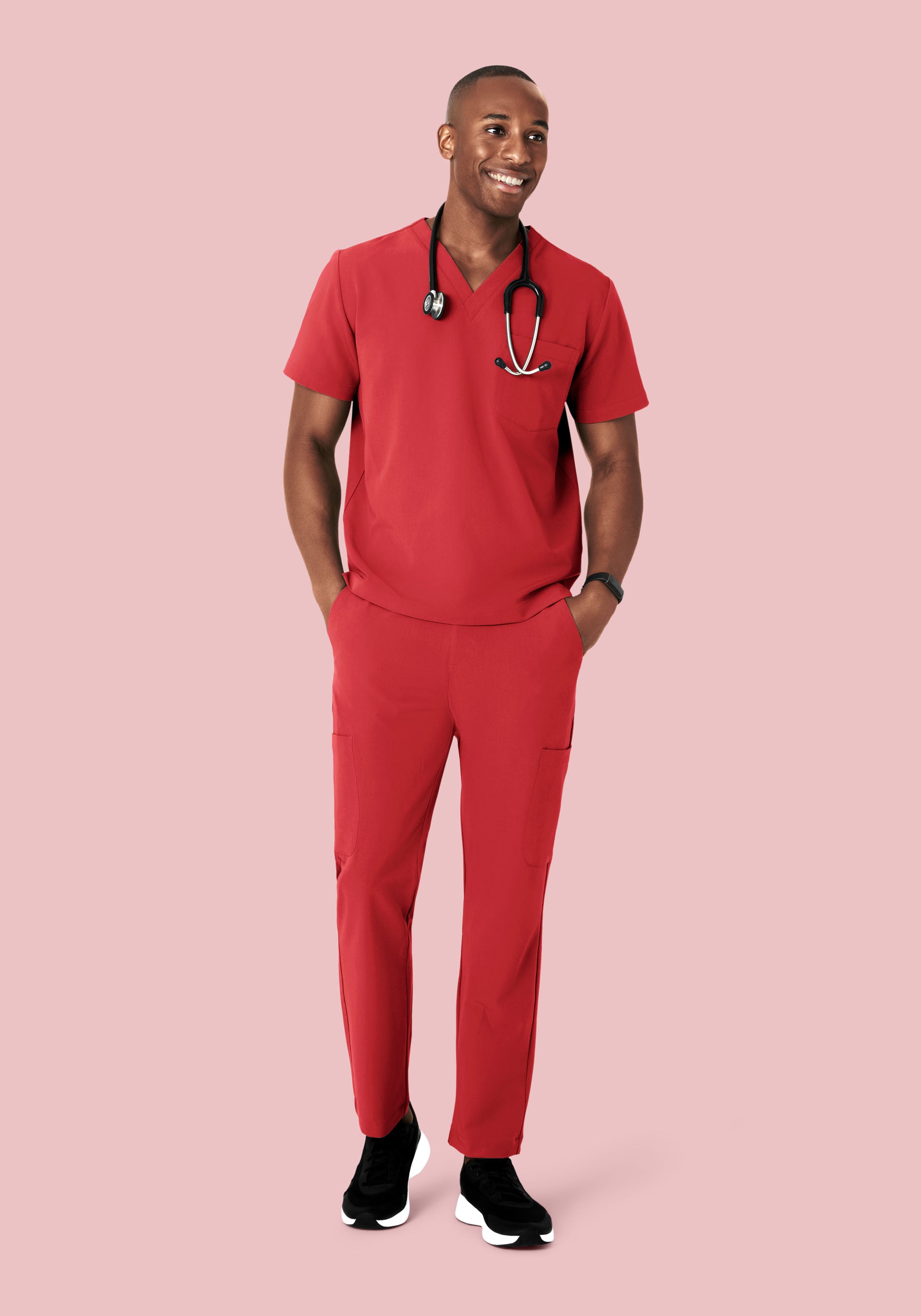 Two Pocket Top Cranberry