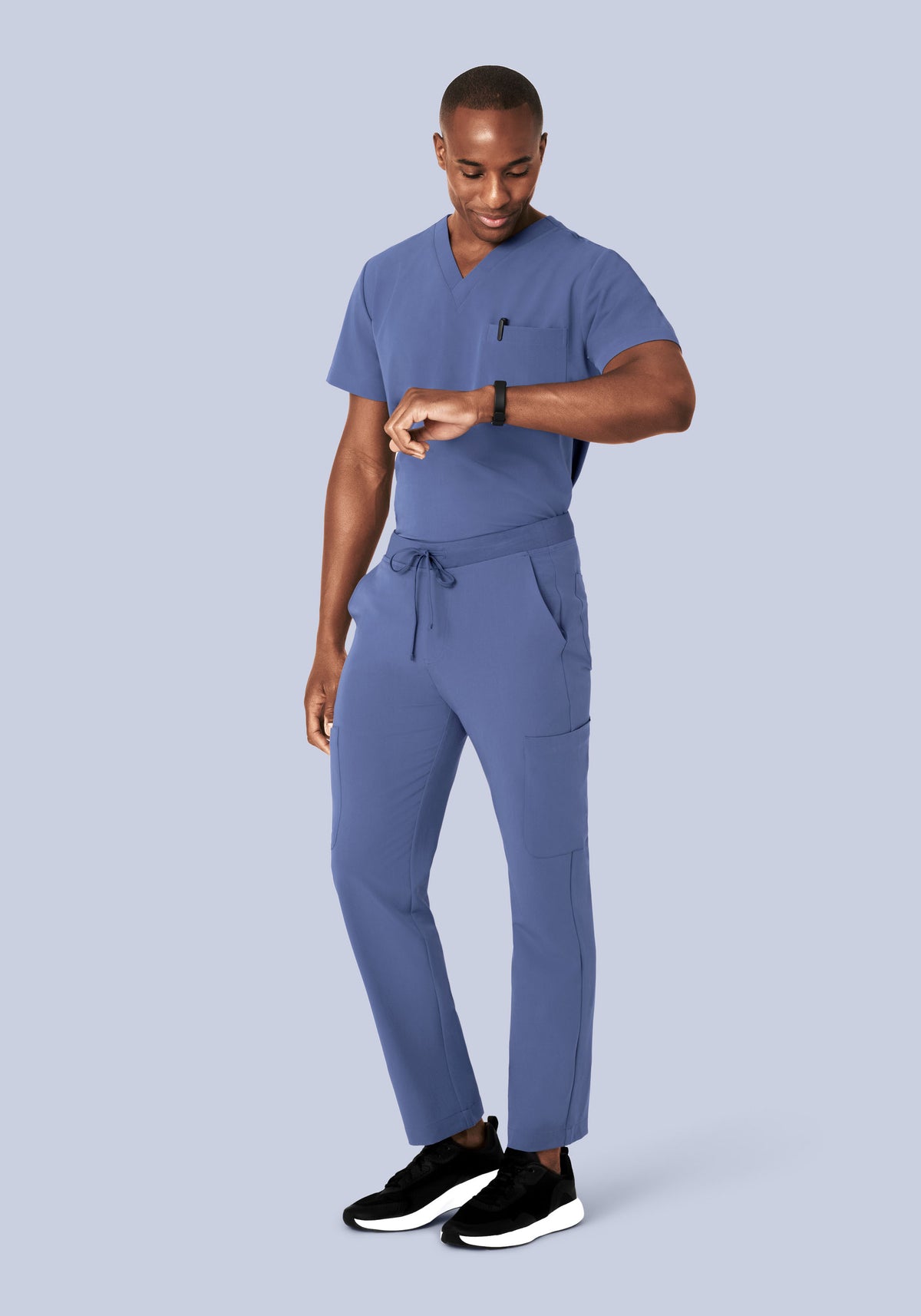 Two Pocket Top Deep Periwinkle
