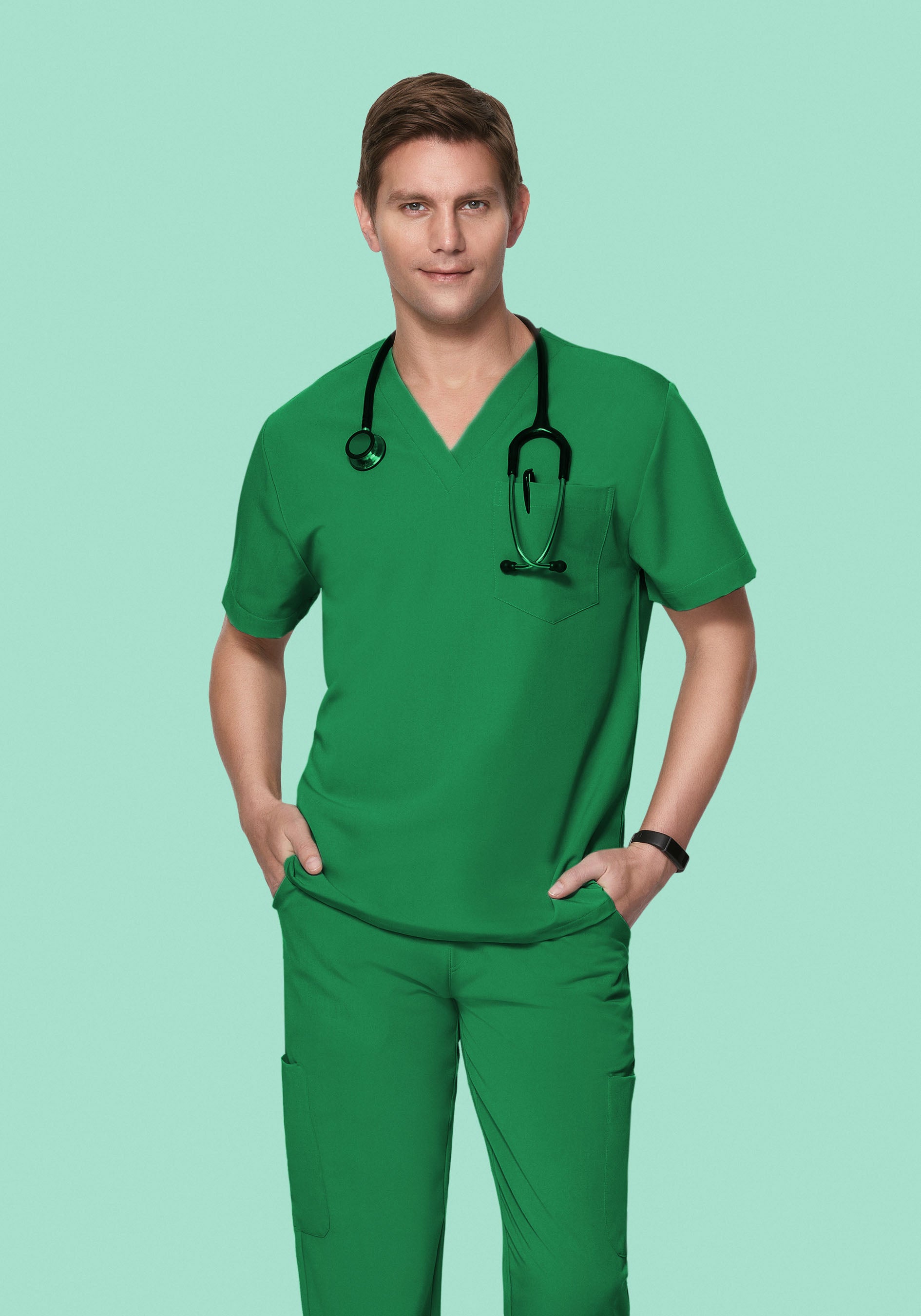 Two Pocket Top Emerald