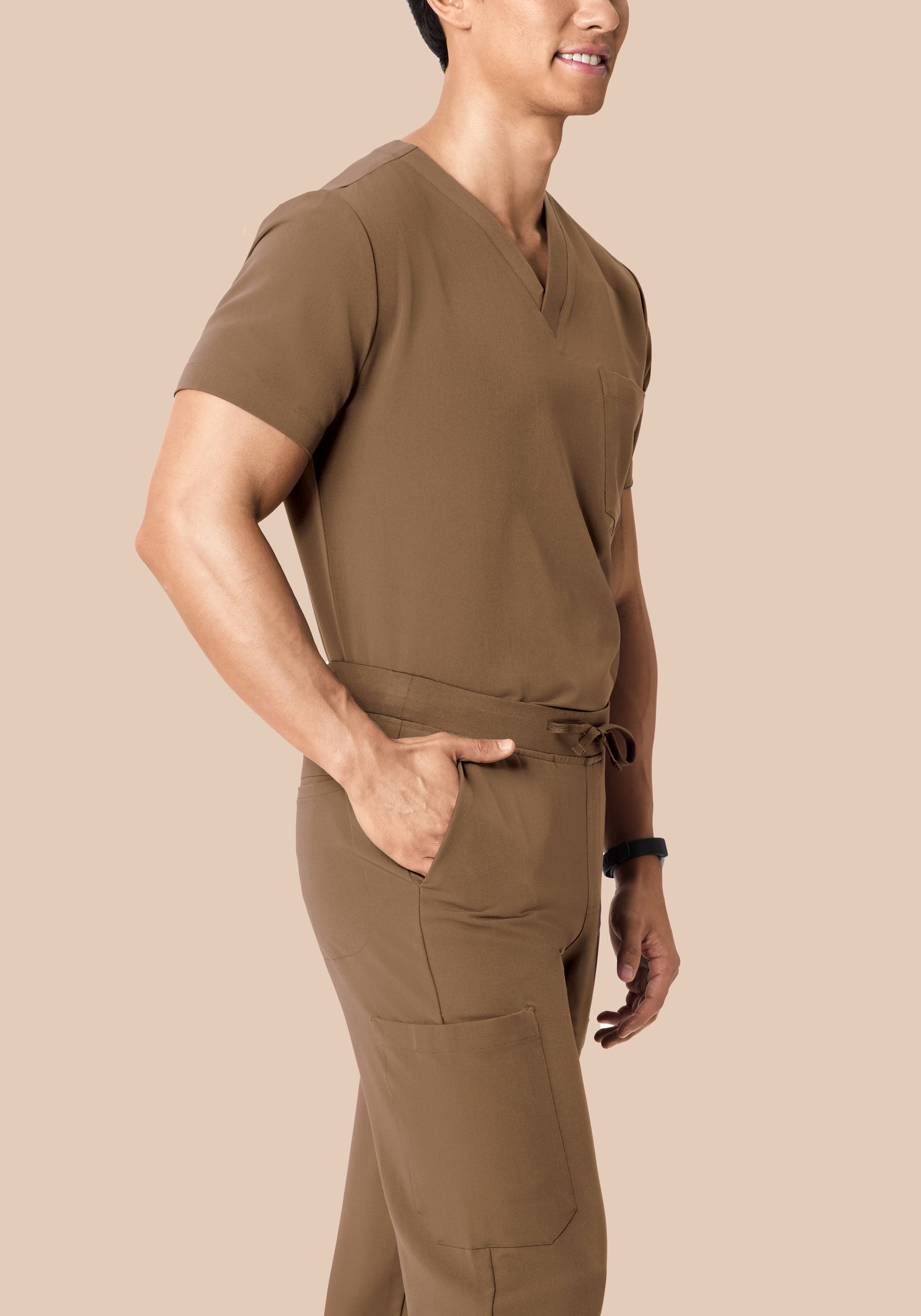 7 Pocket Joggers Ash Brown