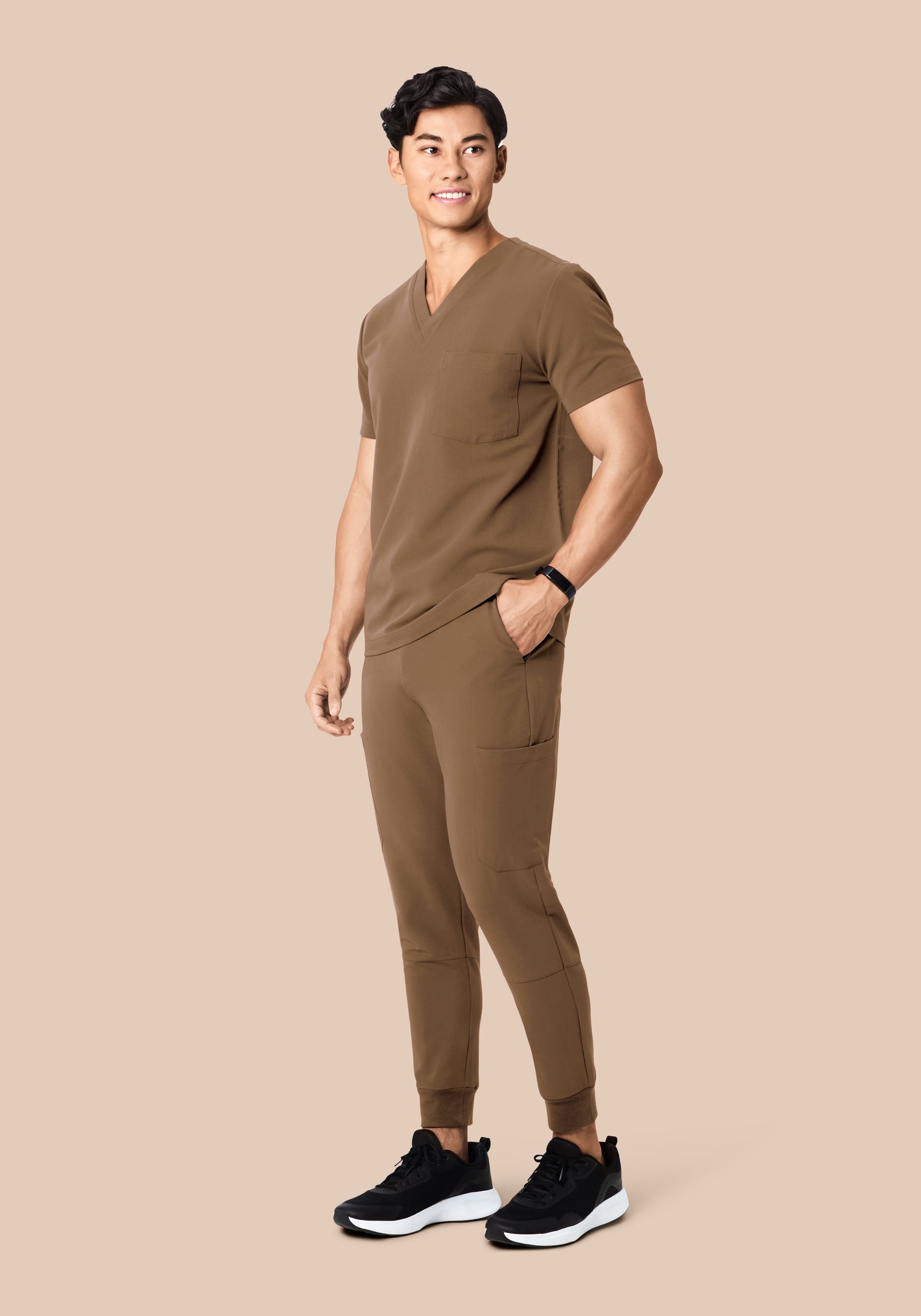 7 Pocket Joggers Ash Brown