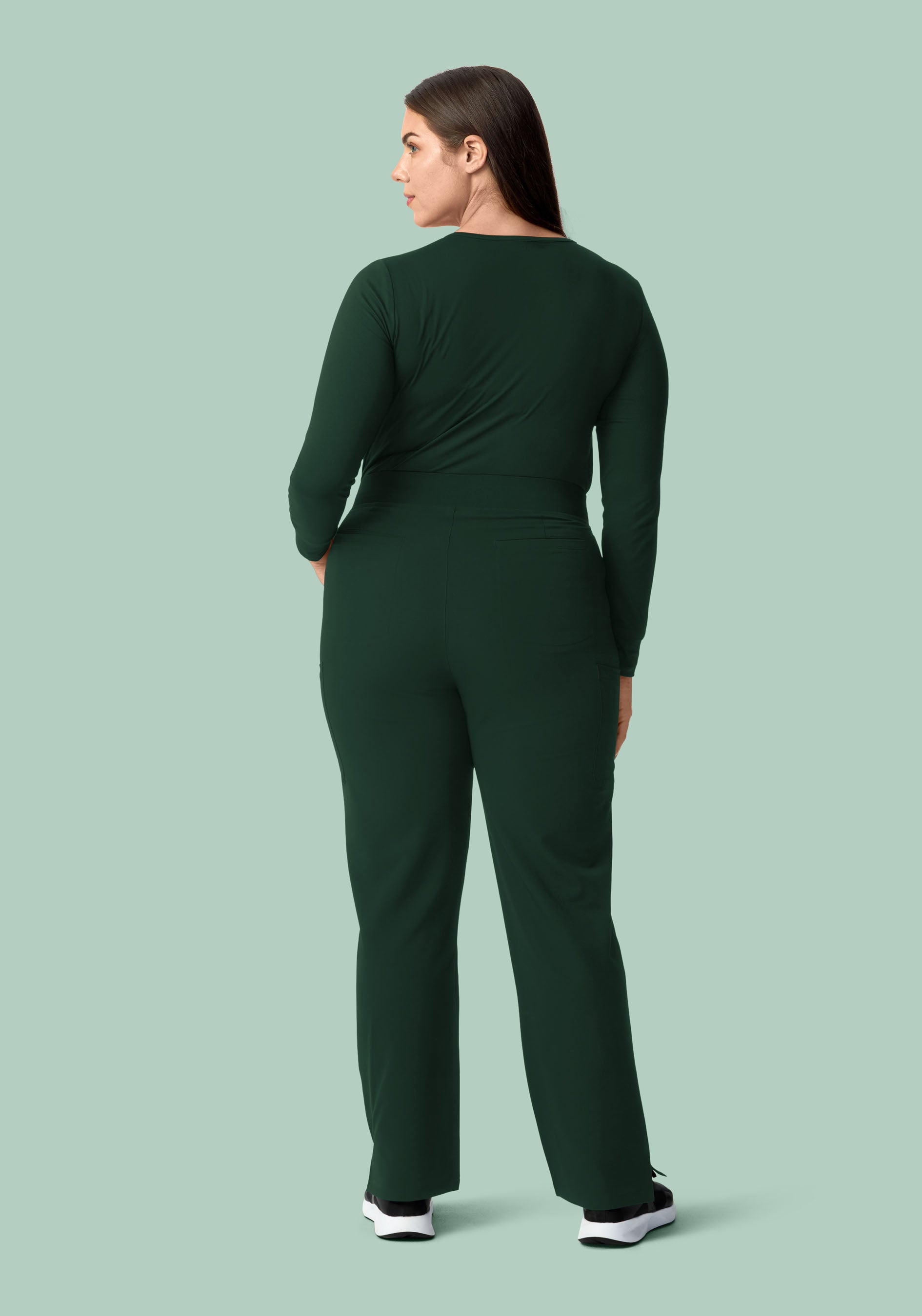 11 Pocket High Waisted Cargos Midnight Green