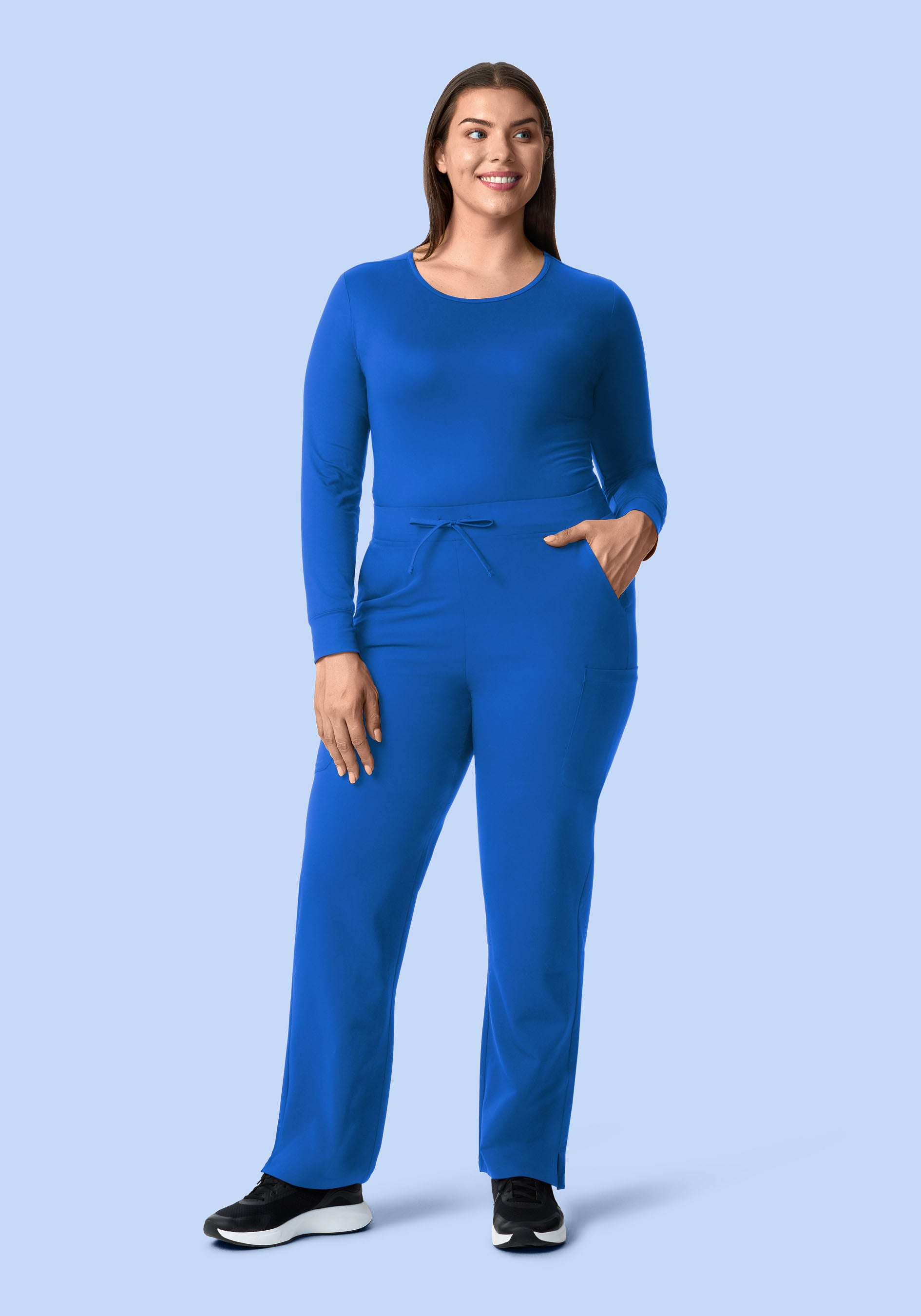 Women's Soft Knit Underscrubs Royal Blue