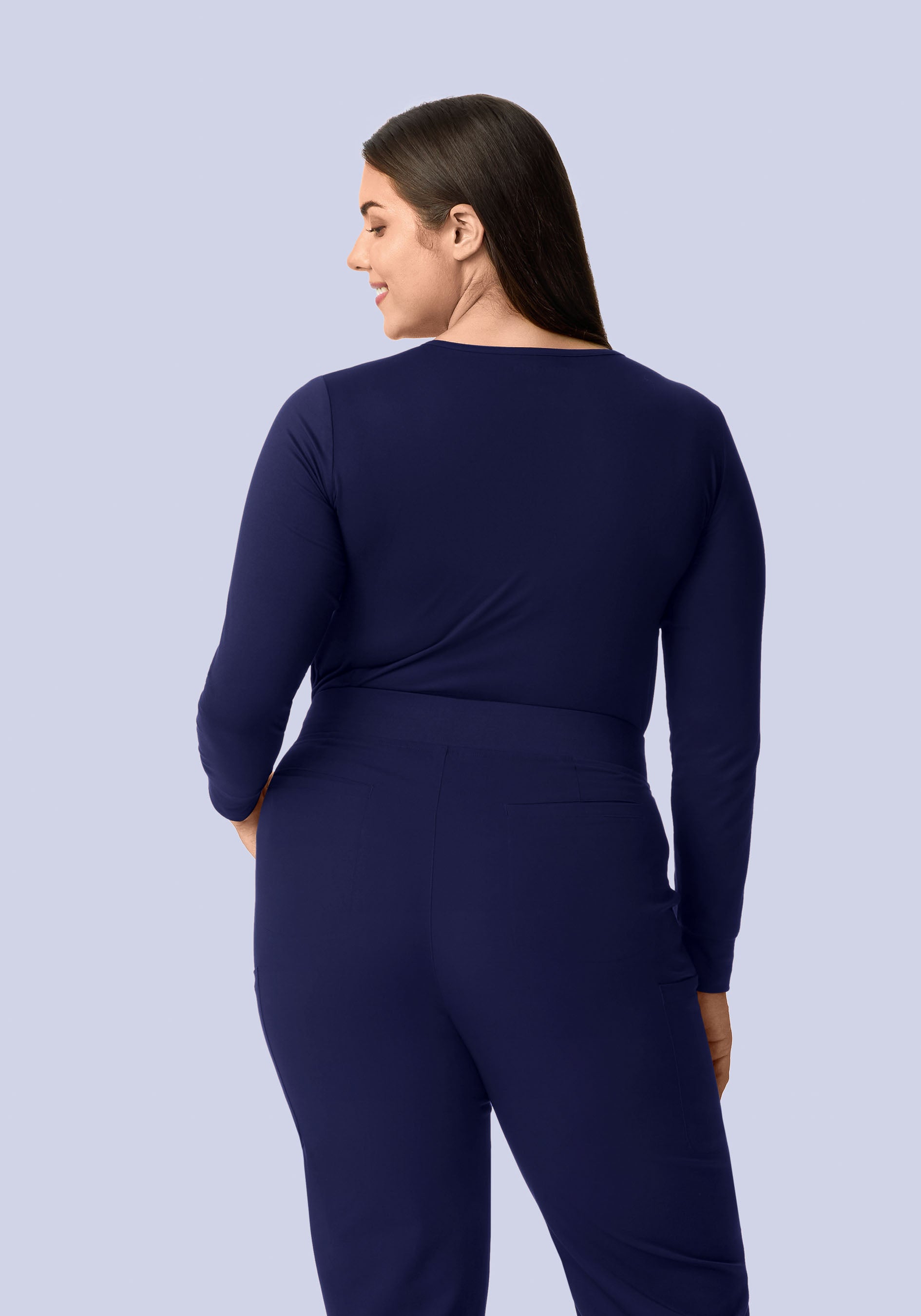 Women's Soft Knit Underscrubs Navy