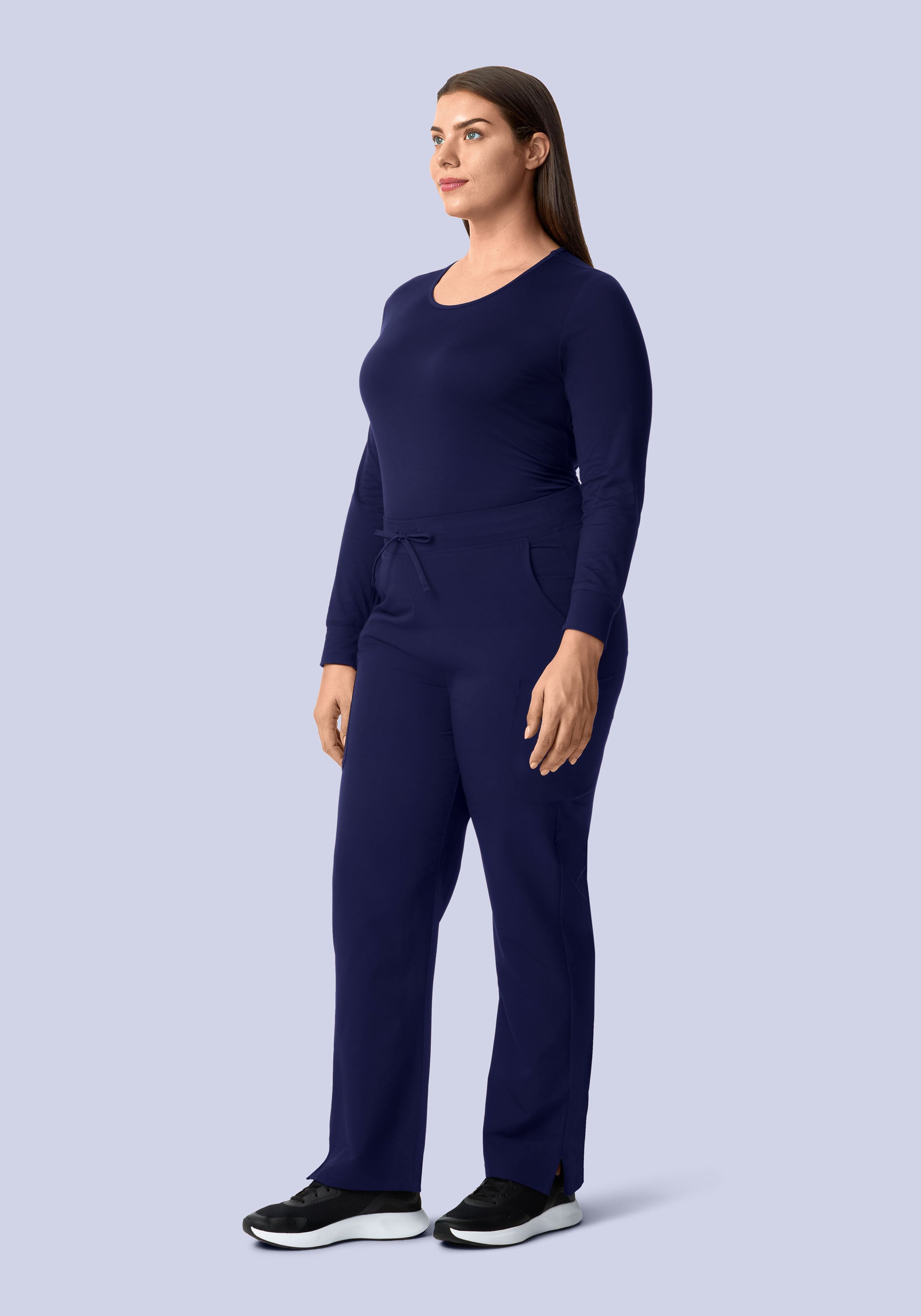 Women's Soft Knit Underscrubs Navy