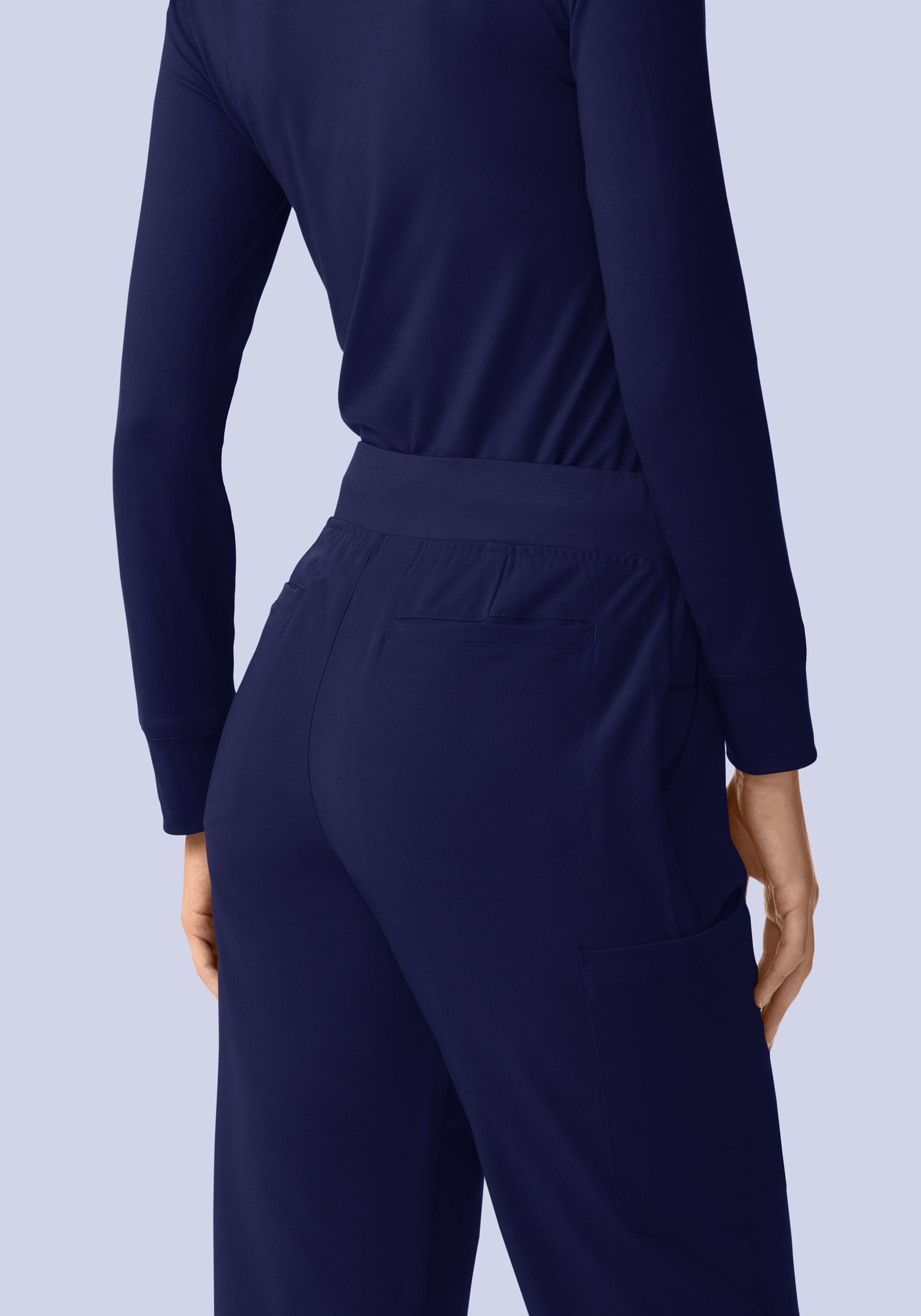 11 Pocket High Waisted Cargos Navy