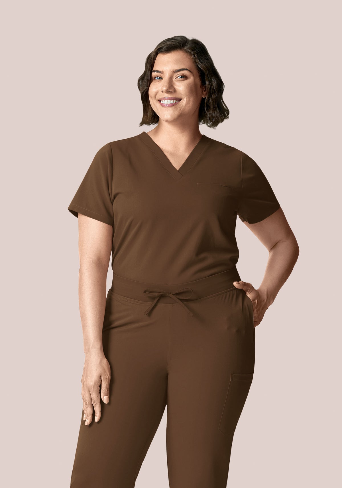 One Pocket Top Chocolate Brown