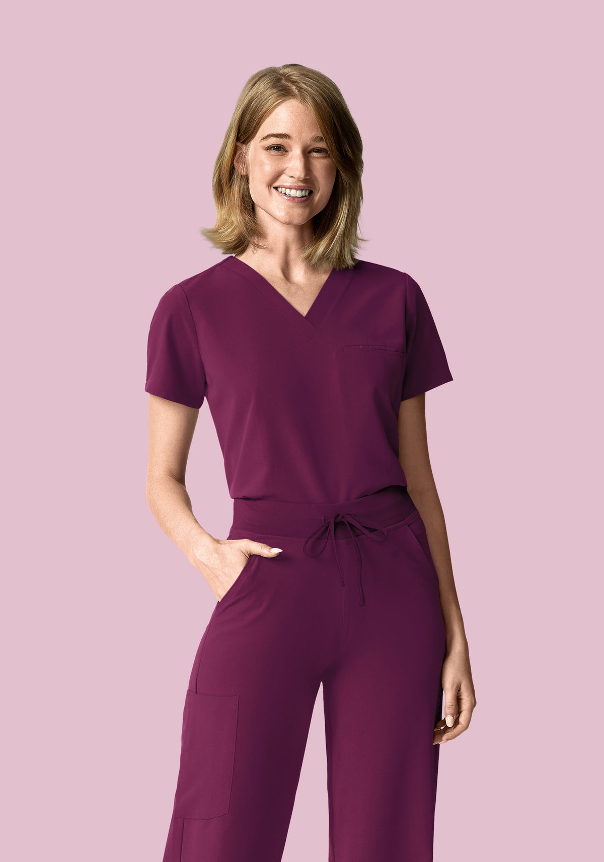 One Pocket Top Plum