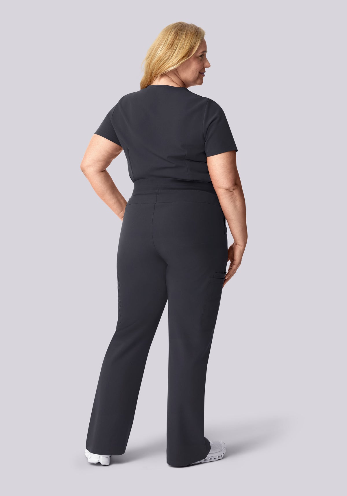 High Waisted Flares Pewter