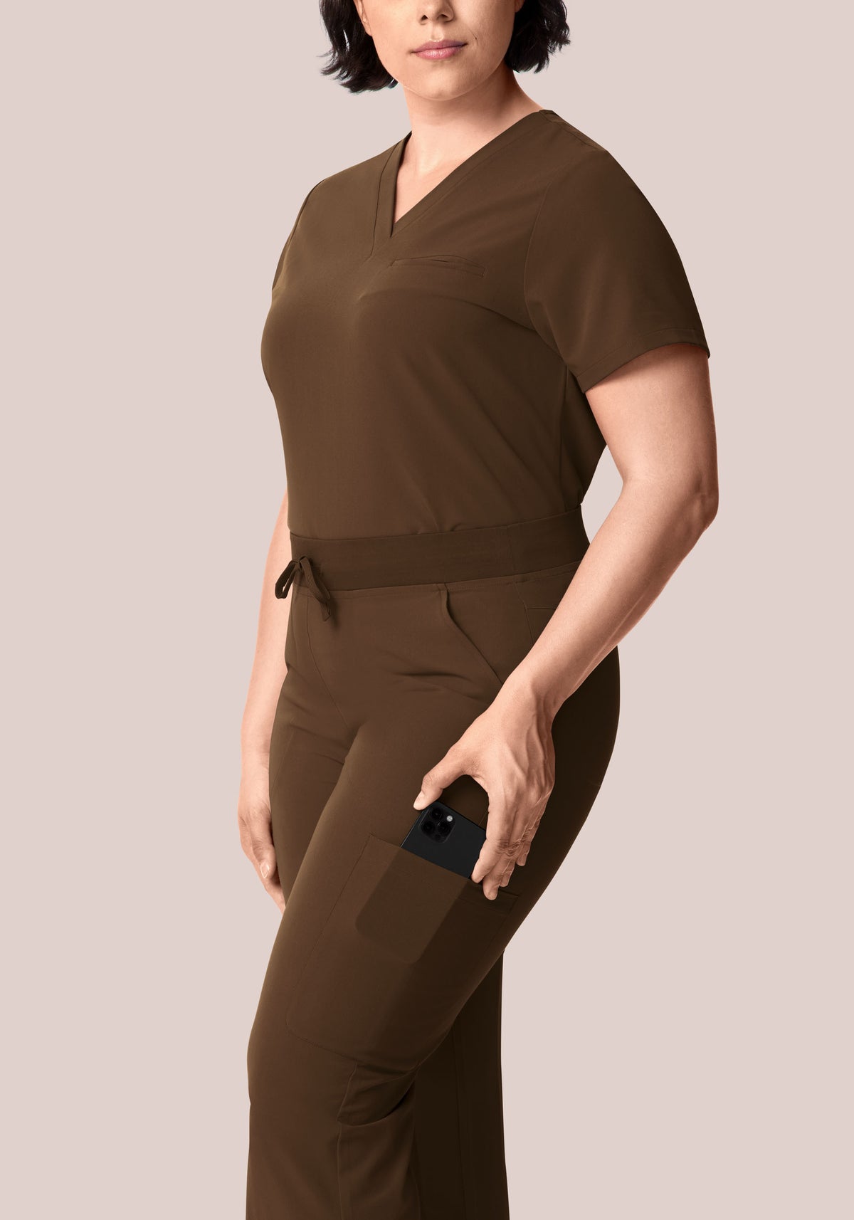 High Waisted Flares Chocolate Brown