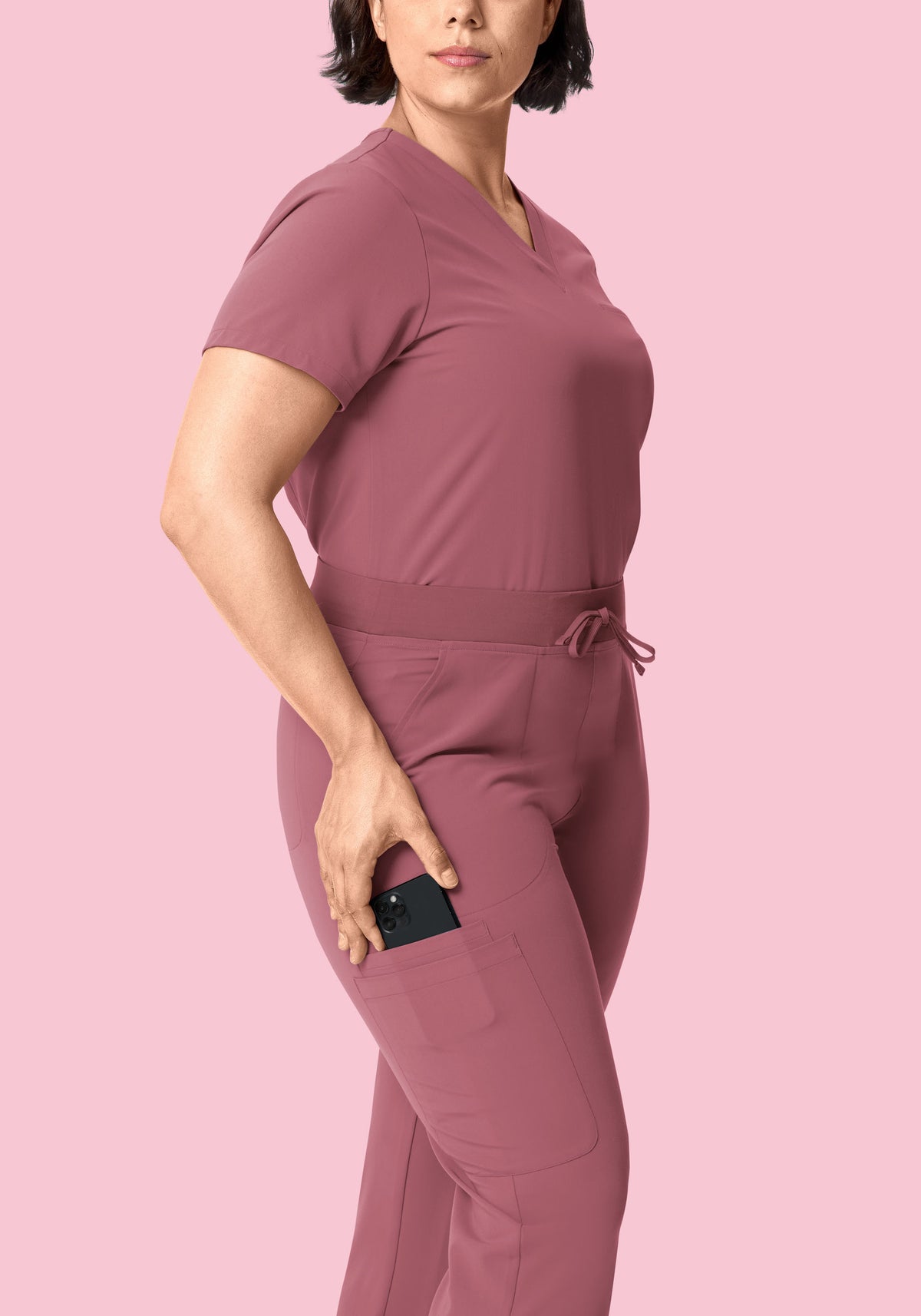 High Waisted Flares Mauve