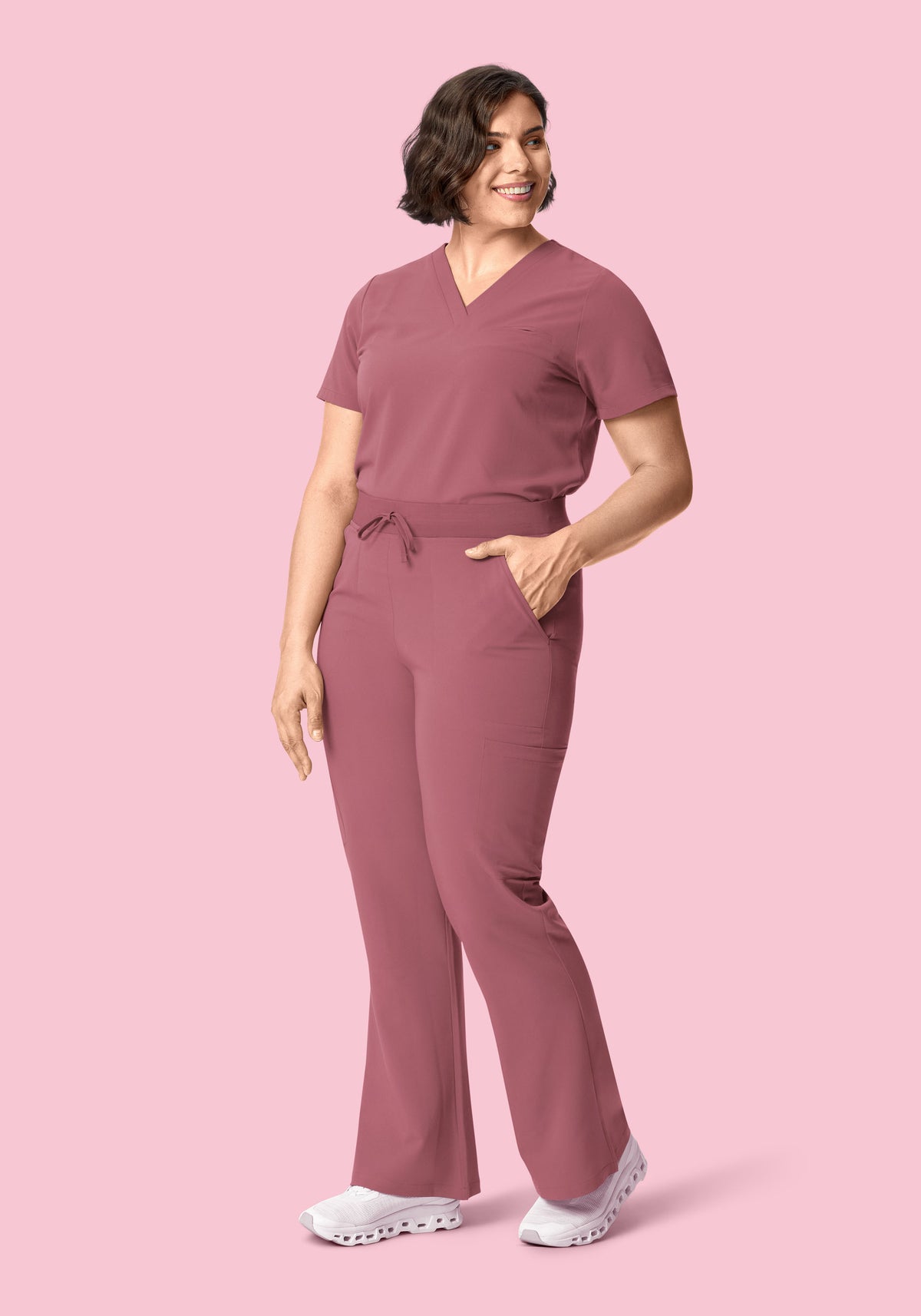 High Waisted Flares Mauve