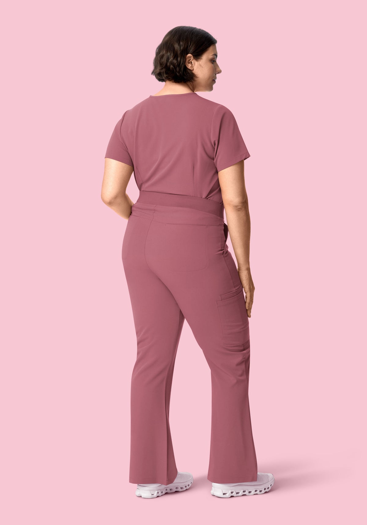 High Waisted Flares Mauve
