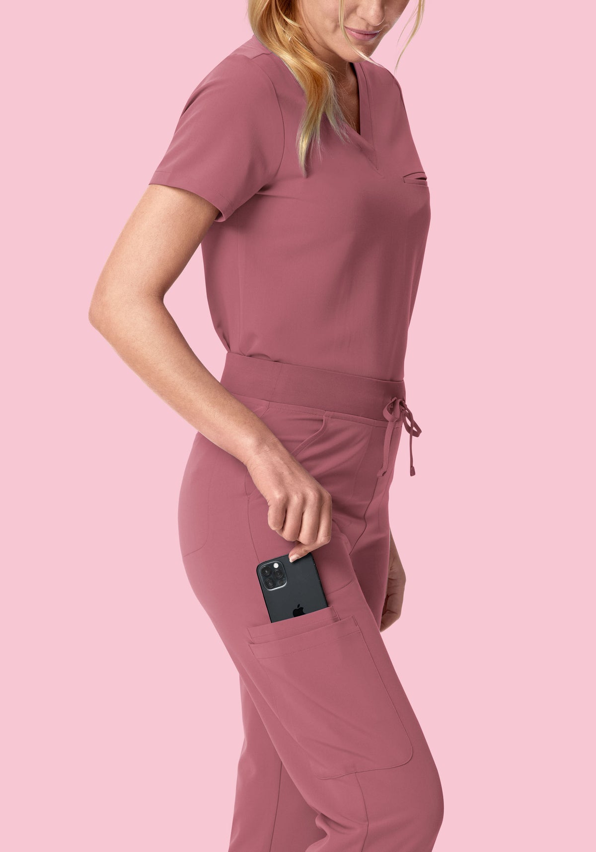 High Waisted Flares Mauve
