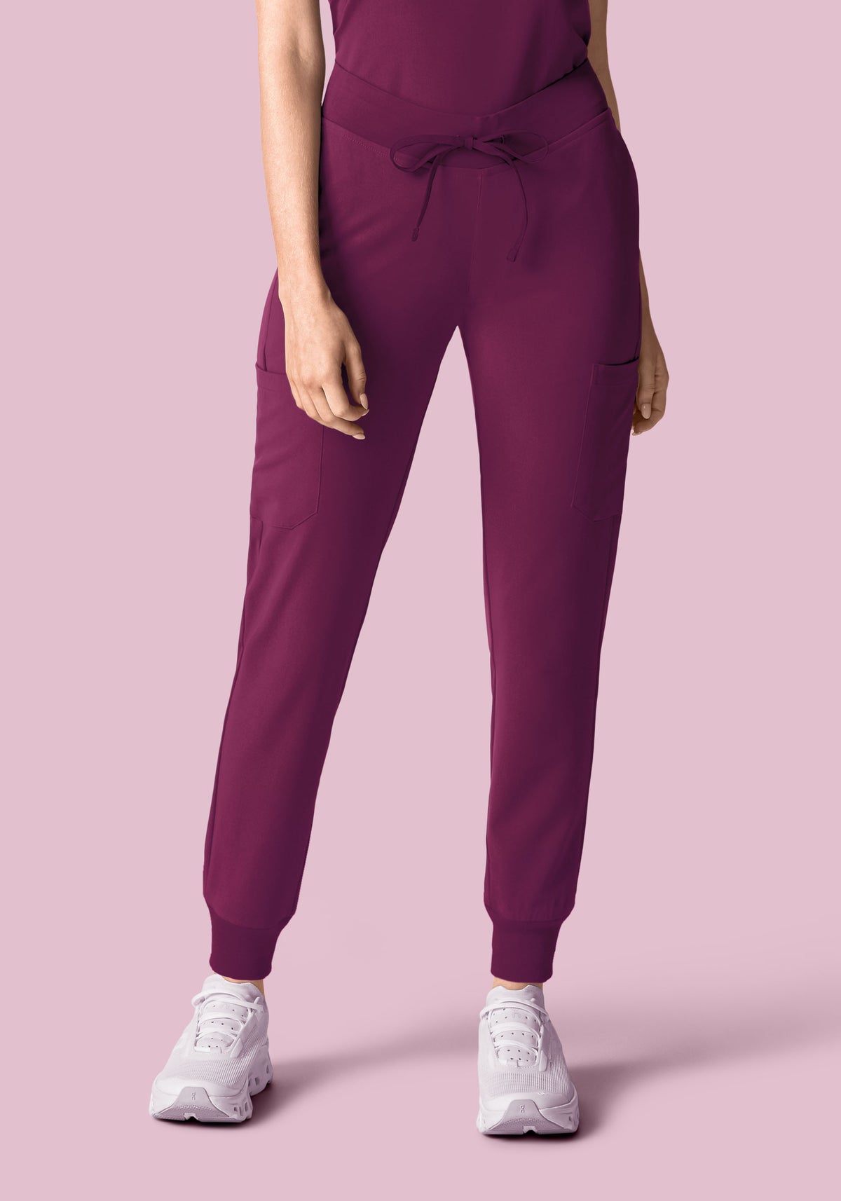 9 Pocket Joggers Plum