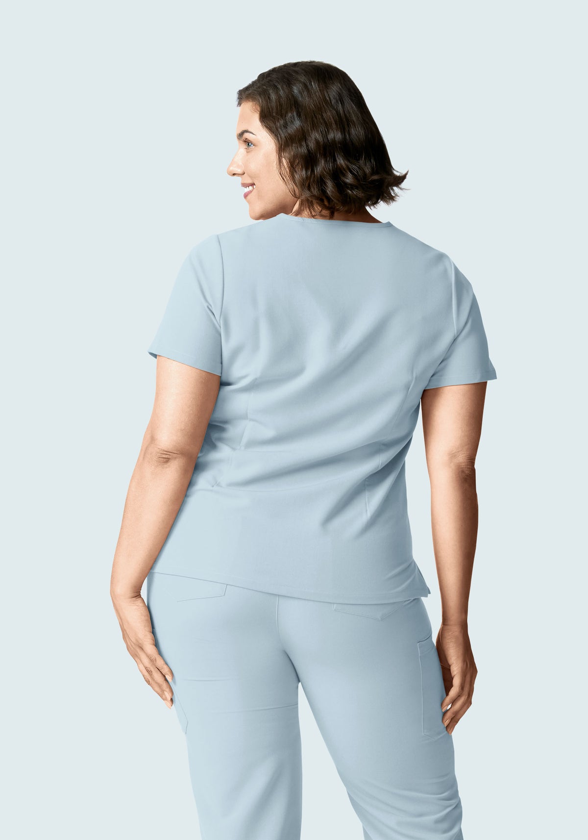 6 Pocket Top Powder Blue