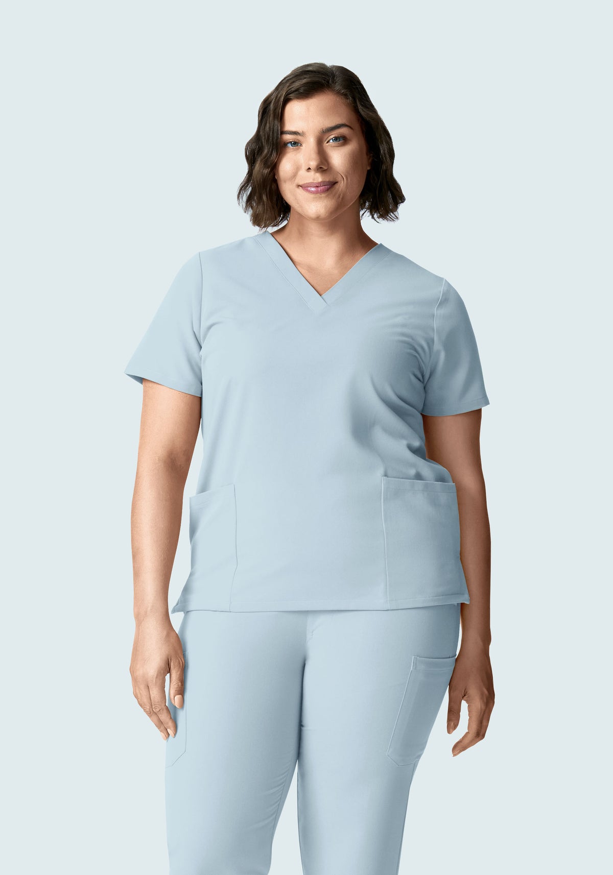 6 Pocket Top Powder Blue