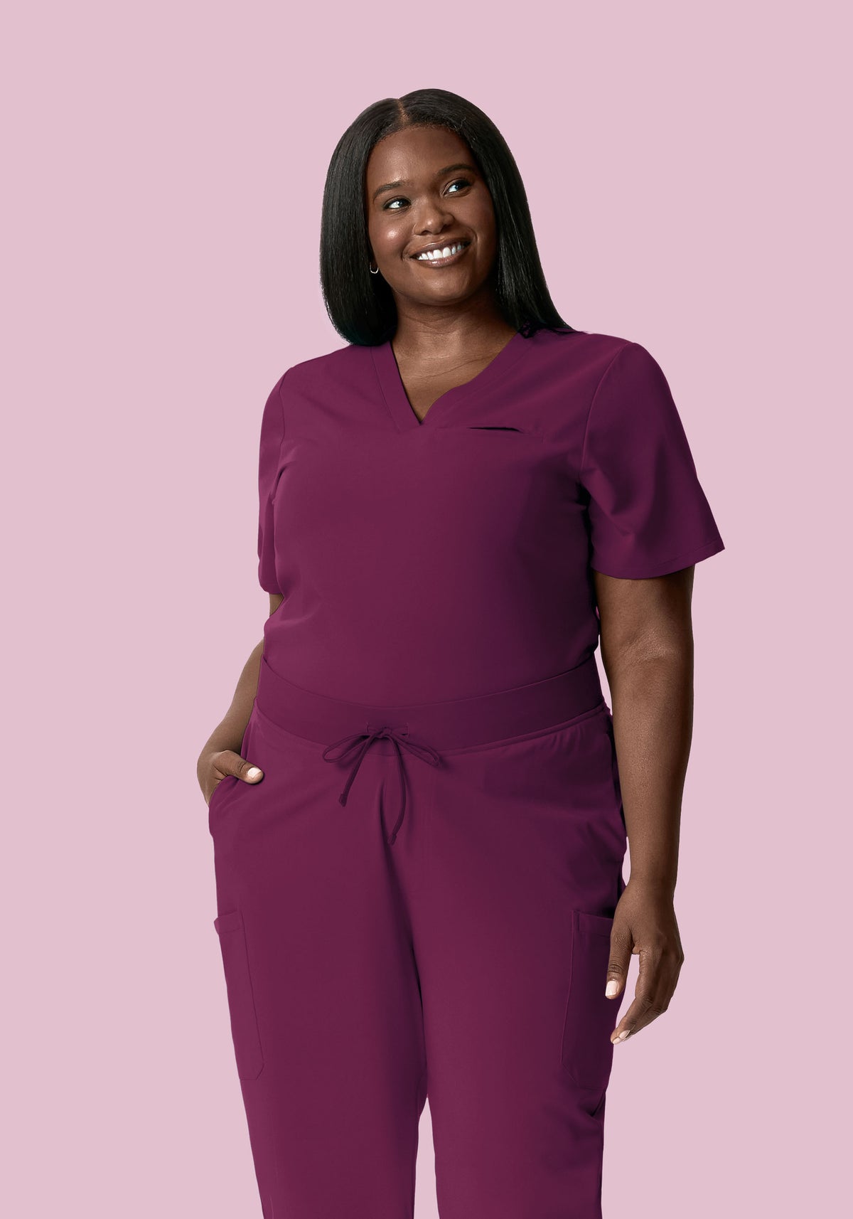 One Pocket Top Plum