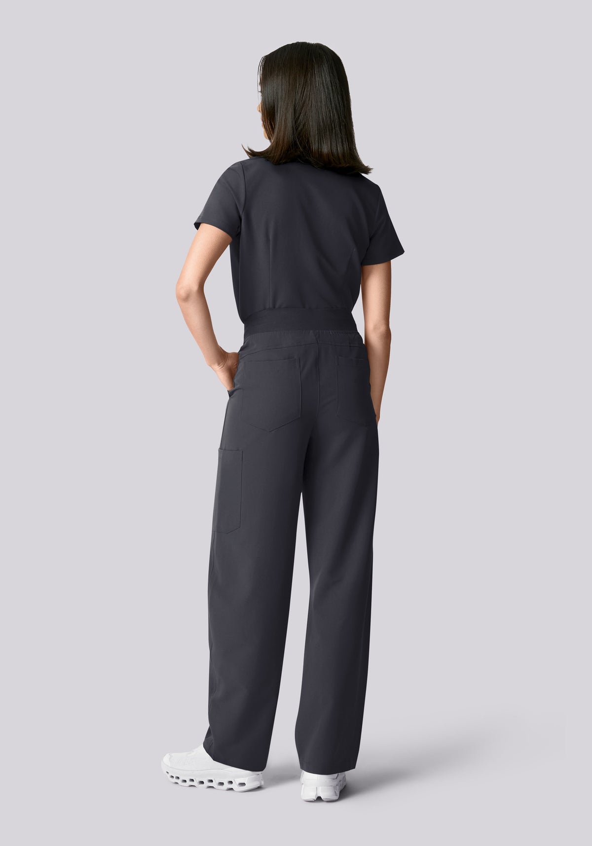 Mid-Rise Barrel Pants Pewter
