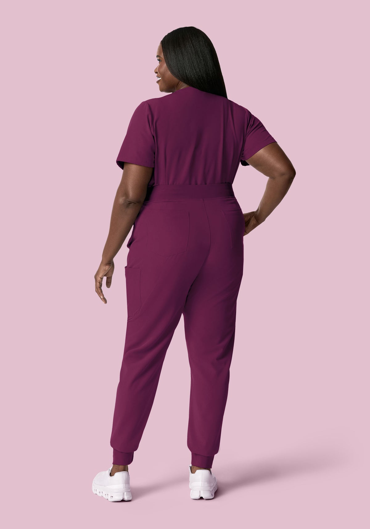 9 Pocket Joggers Plum