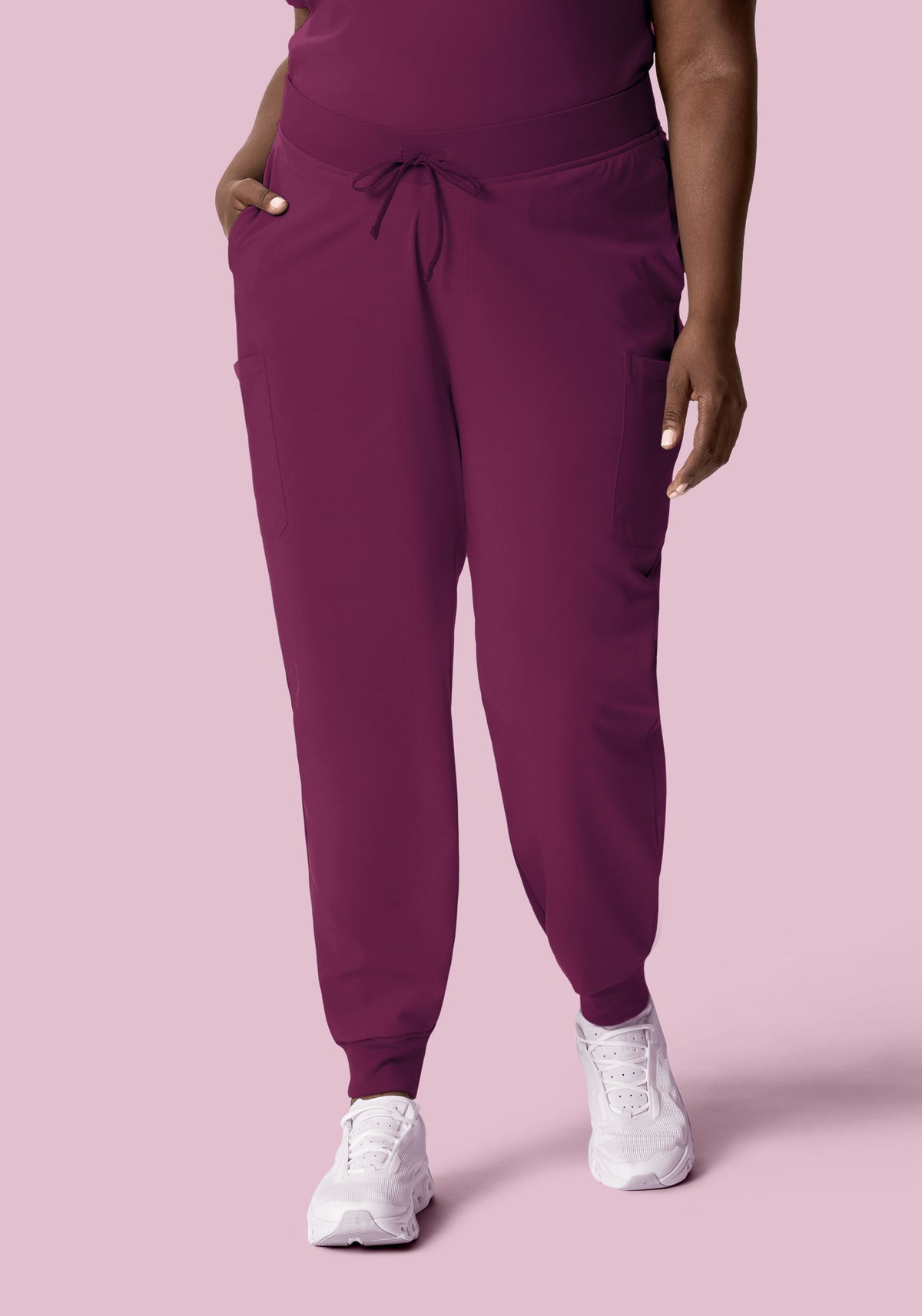 9 Pocket Joggers Plum