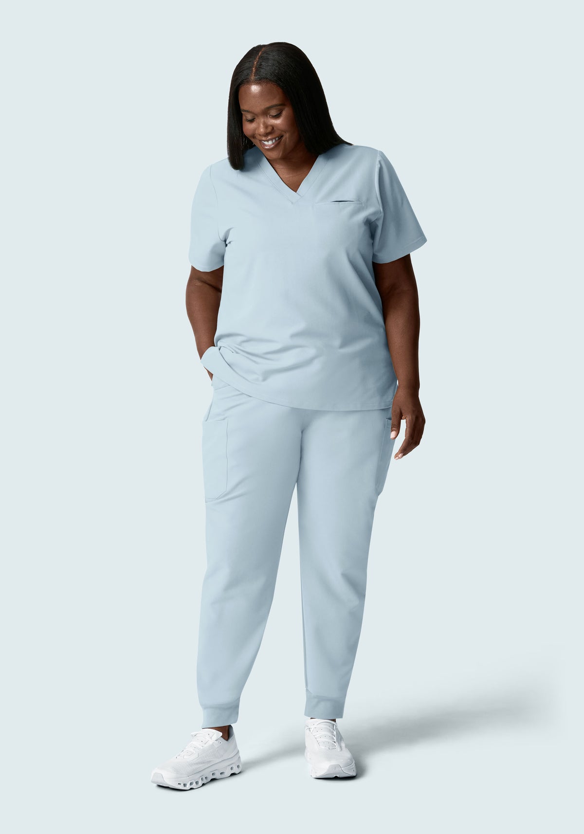 9 Pocket Joggers Powder Blue