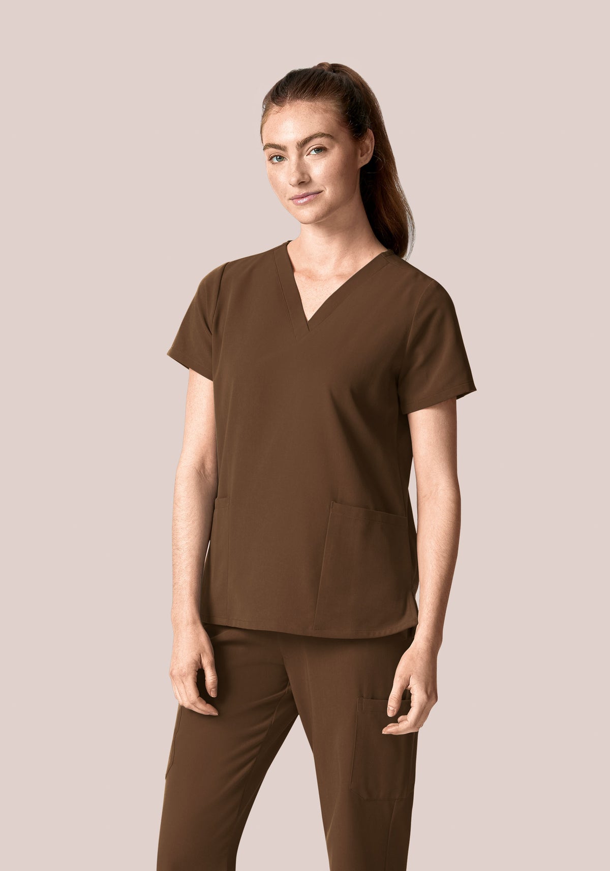 6 Pocket Top Chocolate Brown