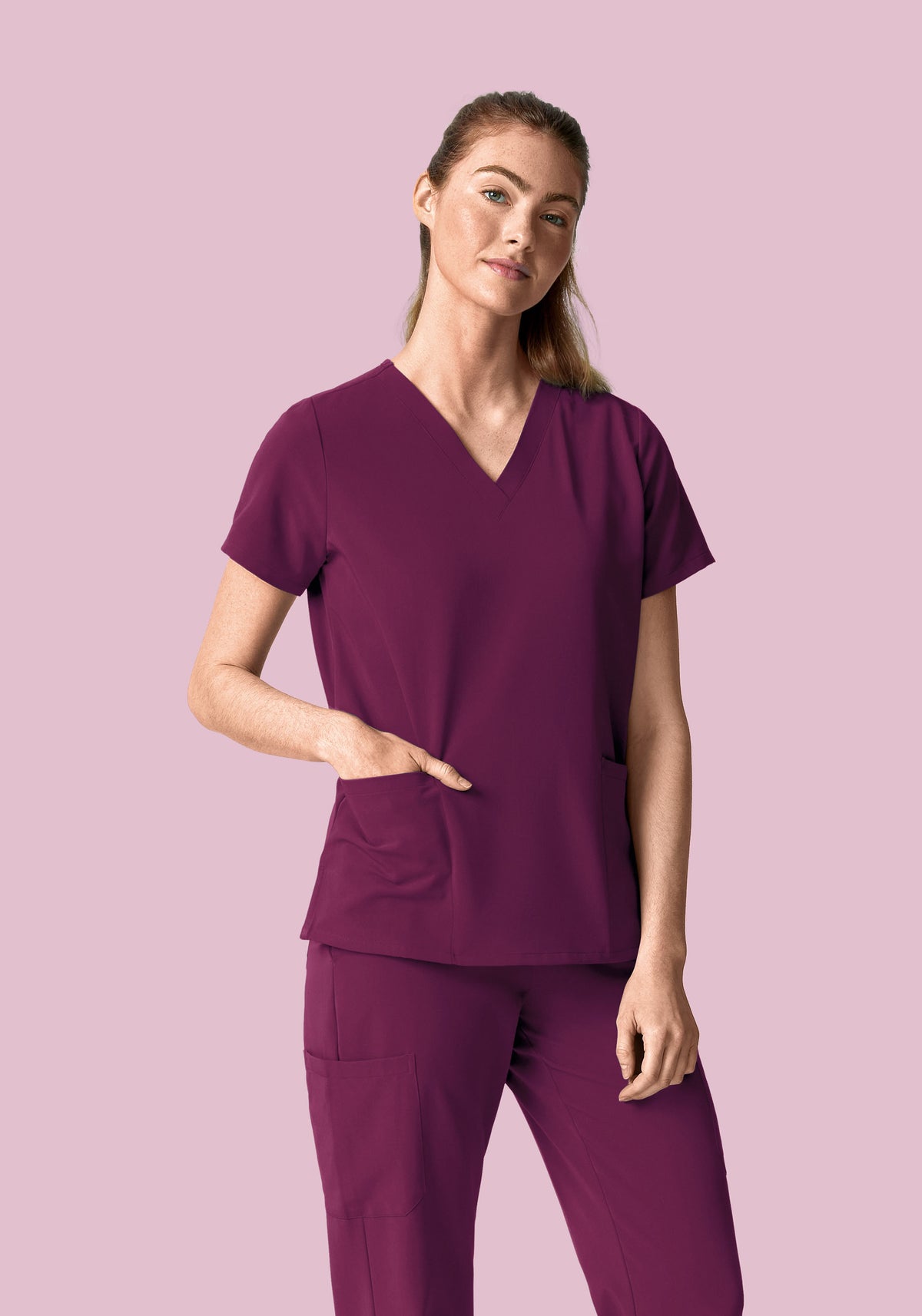 6 Pocket Top Plum