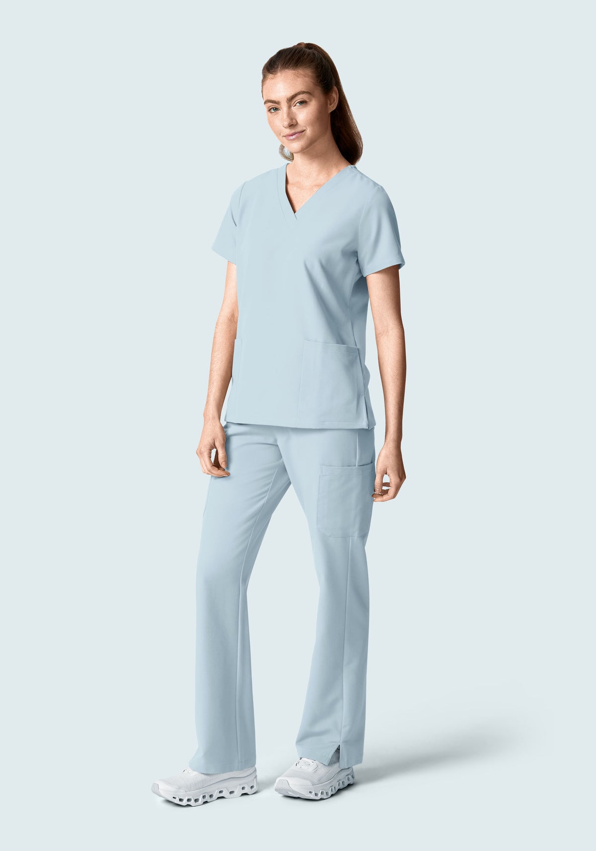 6 Pocket Top Powder Blue