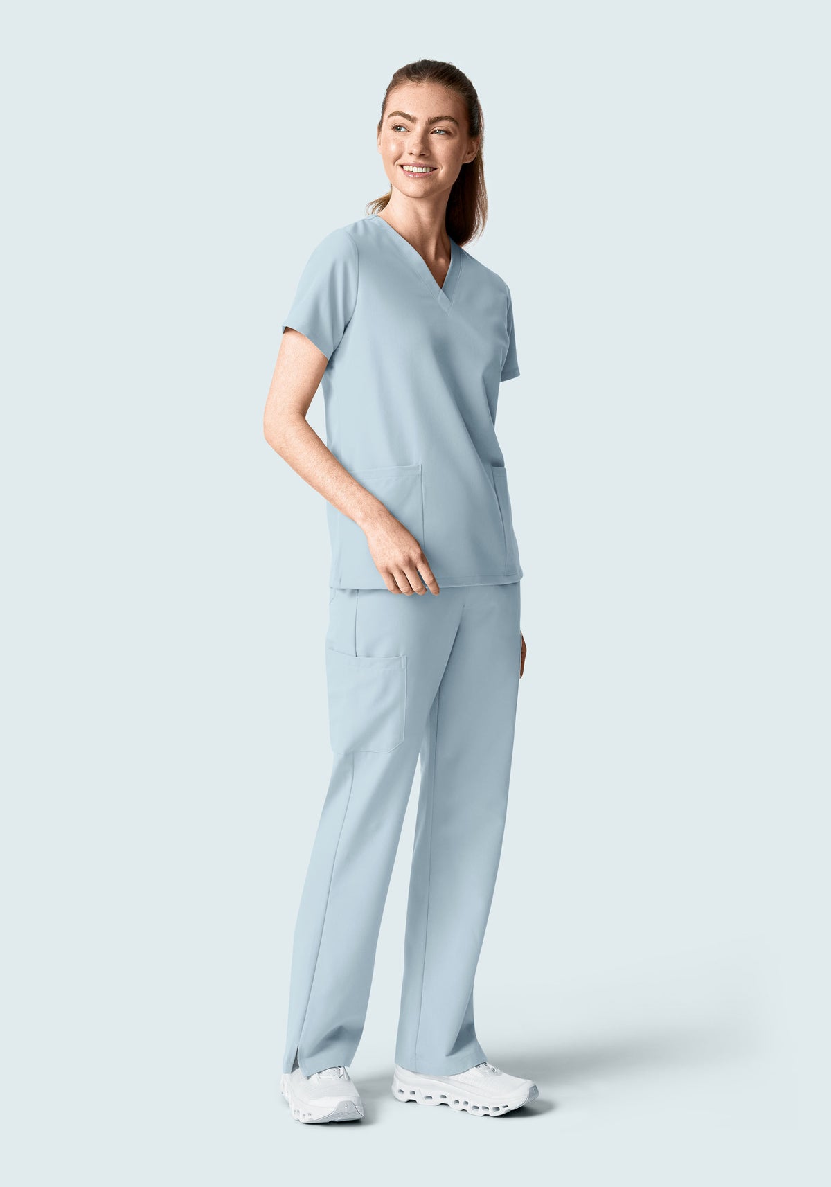 6 Pocket Top Powder Blue